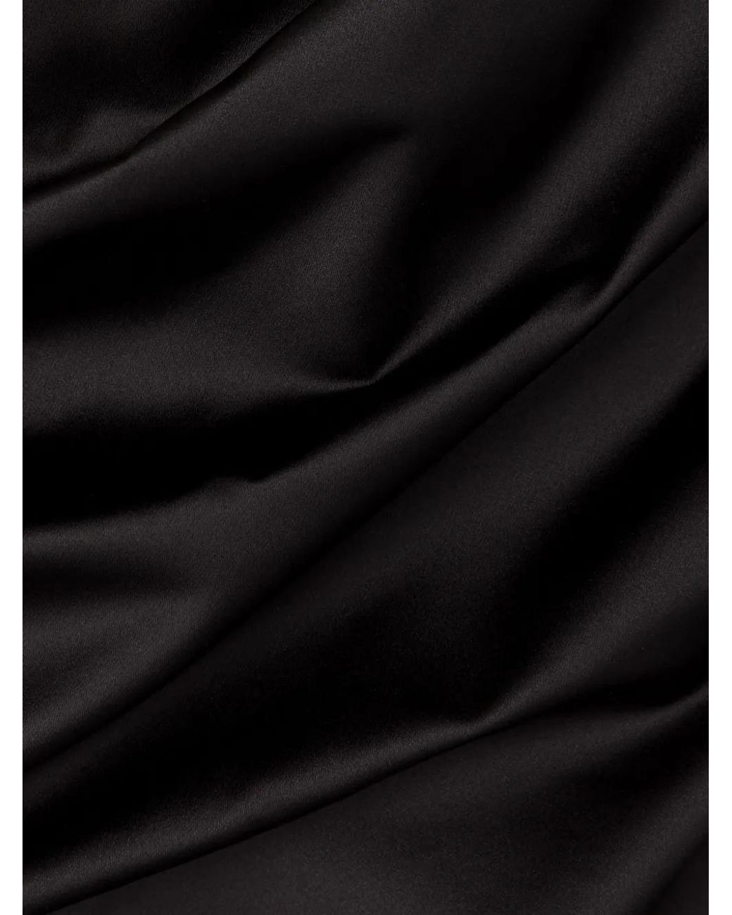 AZ FACTORY Black Hyacinth Draped Cropped Top