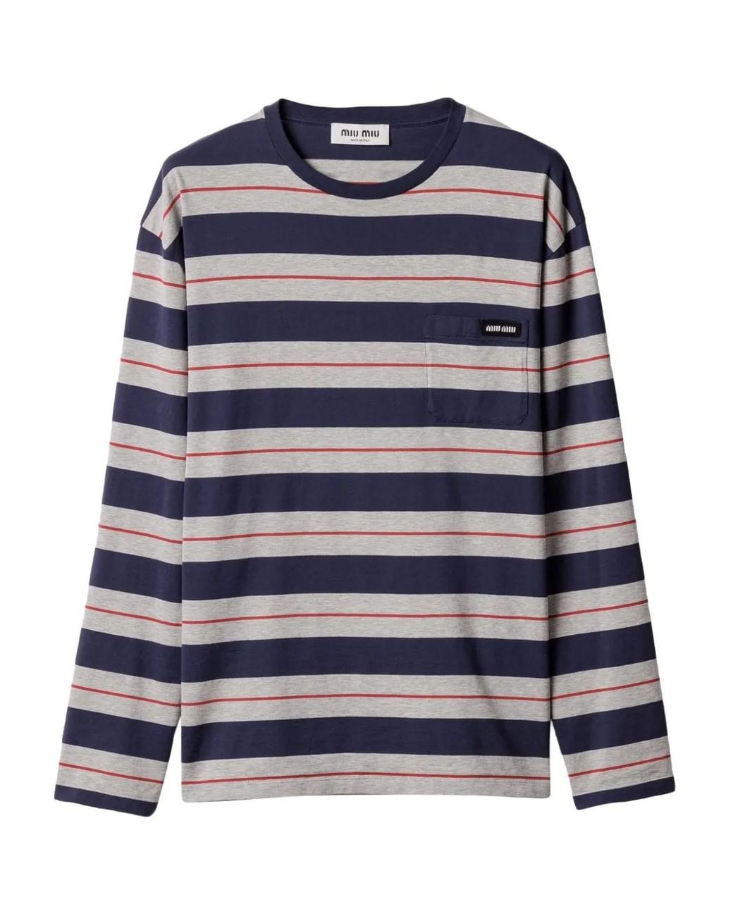 Miu Miu Blue Jersey Jersey Riga