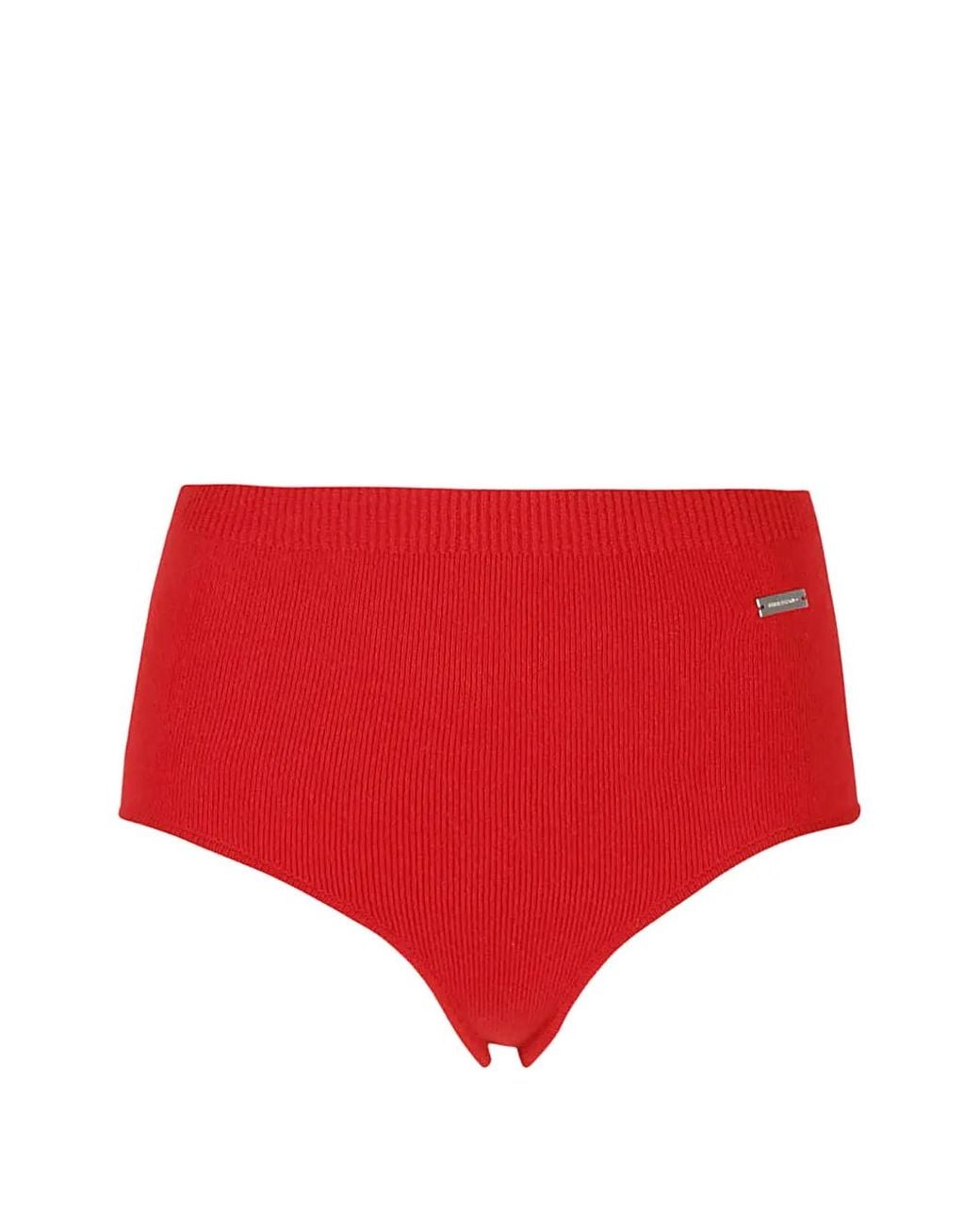 Ferragamo Red Logo-Plaque Knitted Briefs