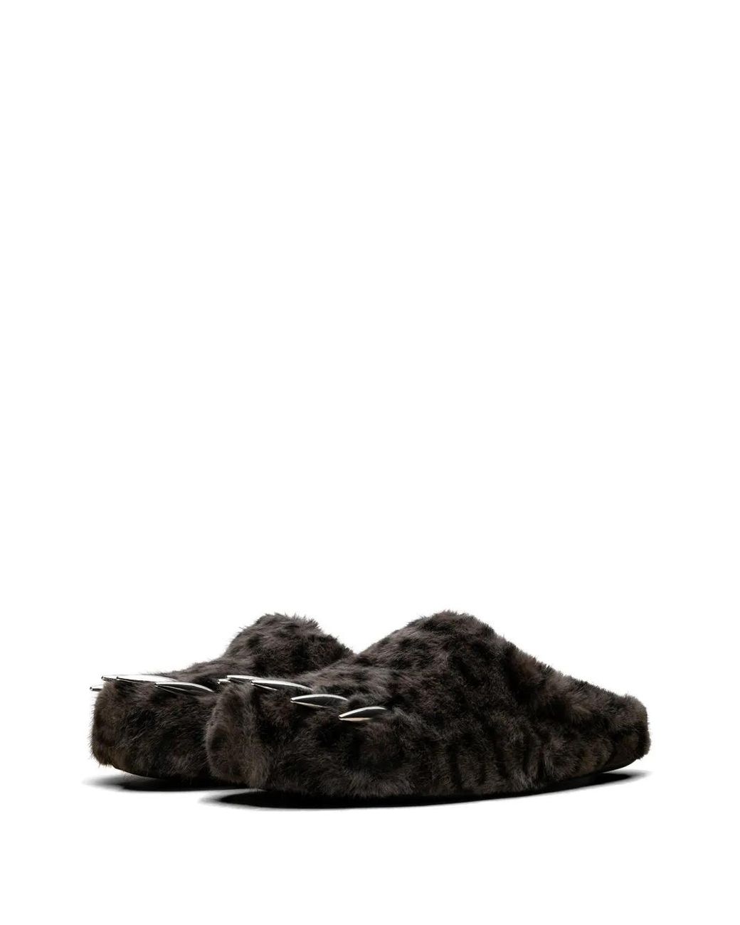 Bravest Studios Black Leopard Claw Slides for men