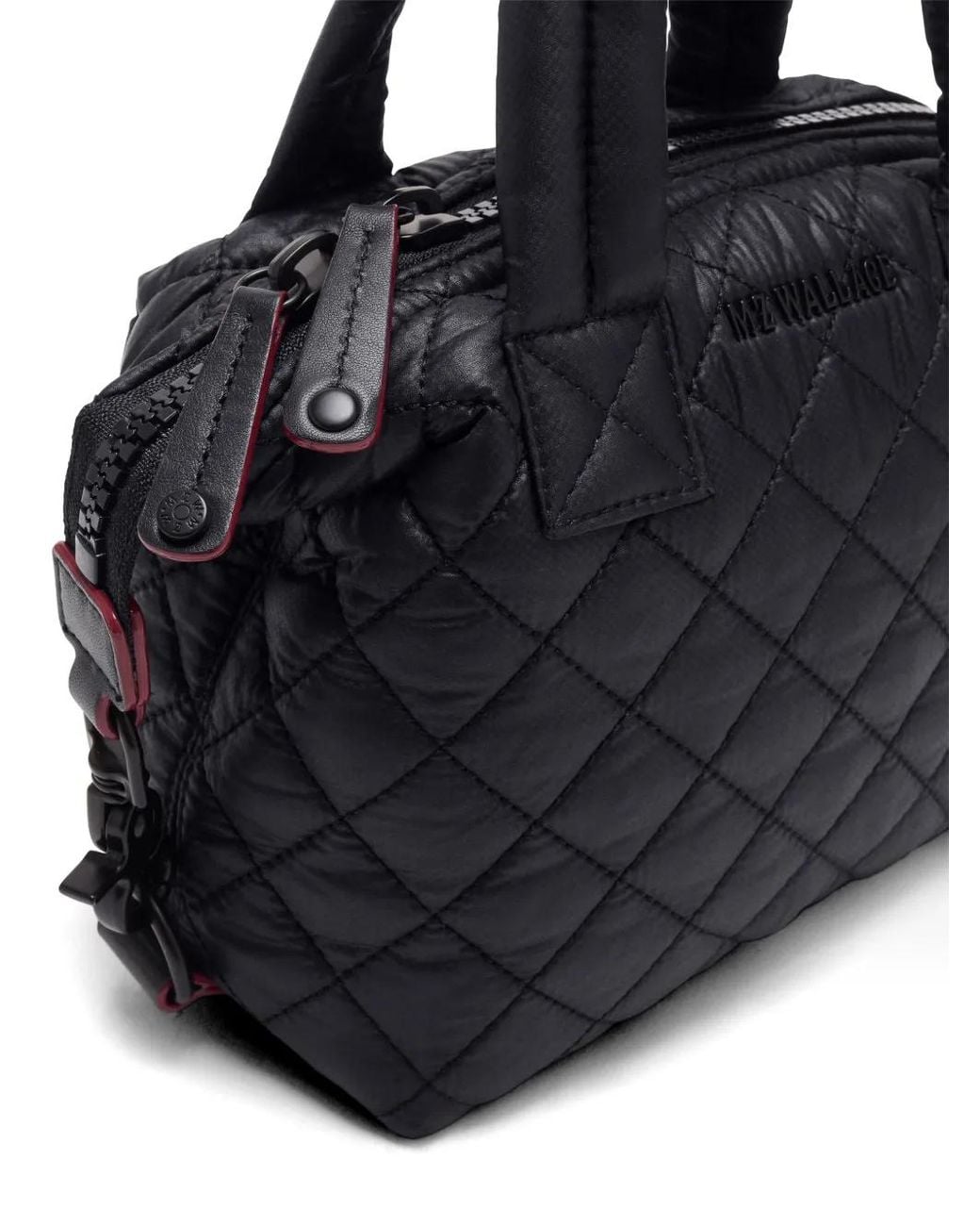 MZ Wallace Black Micro Sutton Tote Bag
