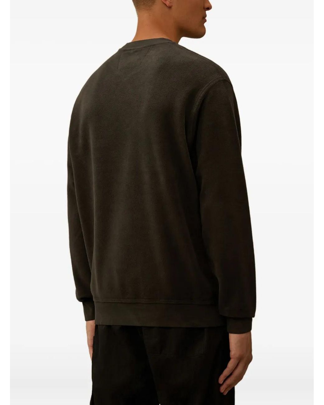 C P Company Black Lens-Pocket Sweatshirt for men
