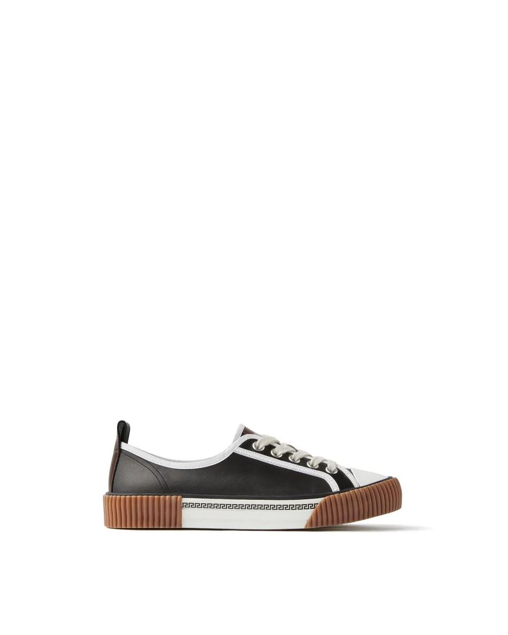Versace White Goliath Nappa Trainers for men