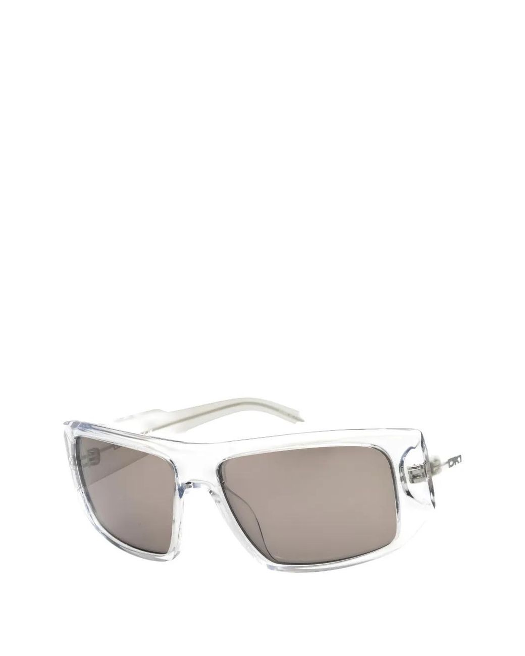 DKNY White Rectangle-Frame Sunglasses