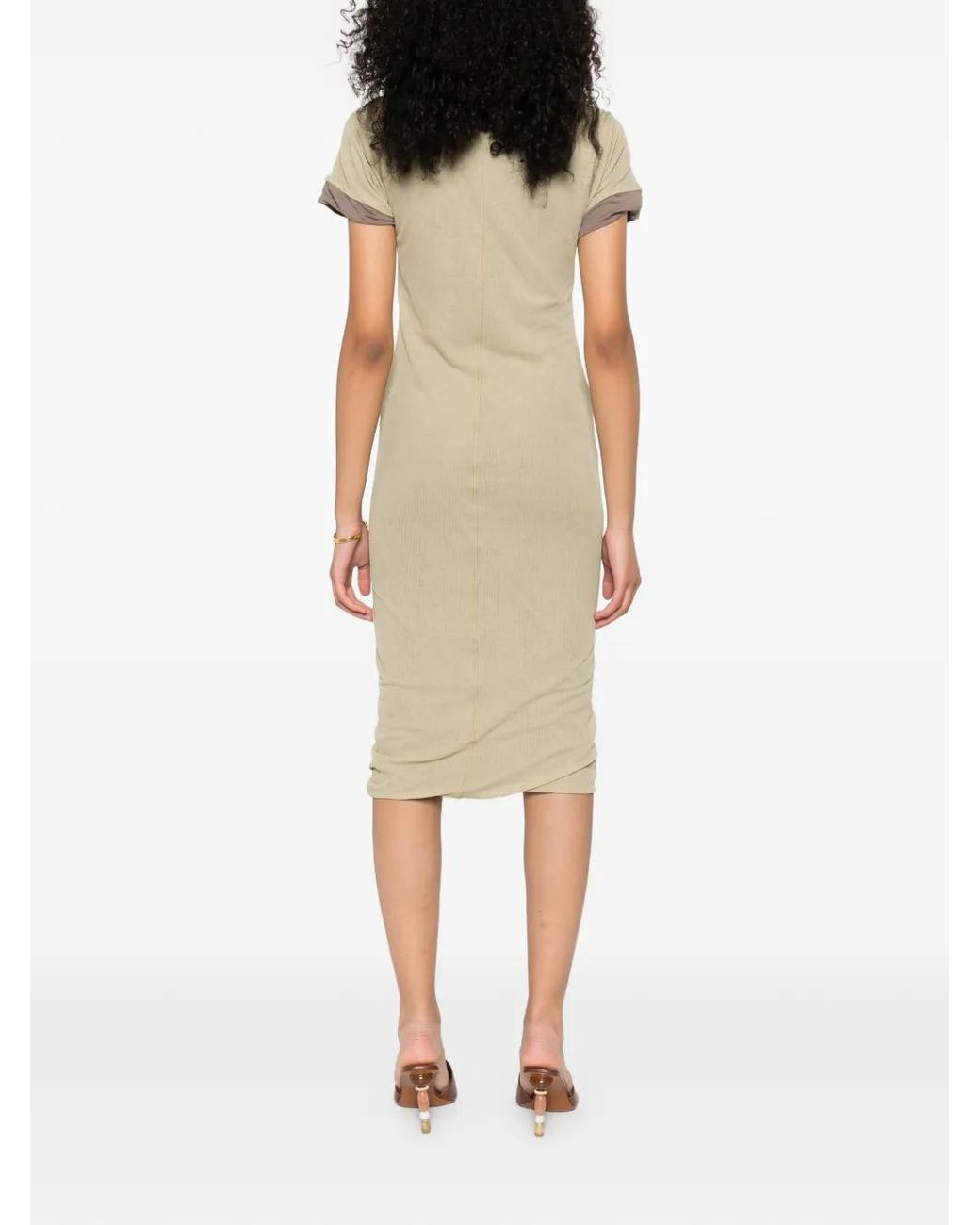 Sportmax Natural Seam Panelled Dress