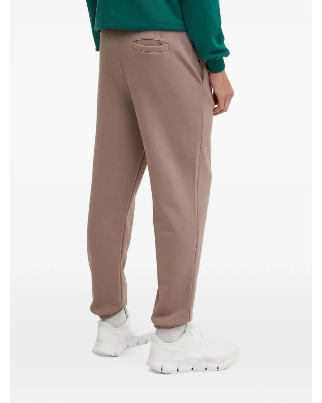 Fila Natural Logo-Patch Track Pants for men