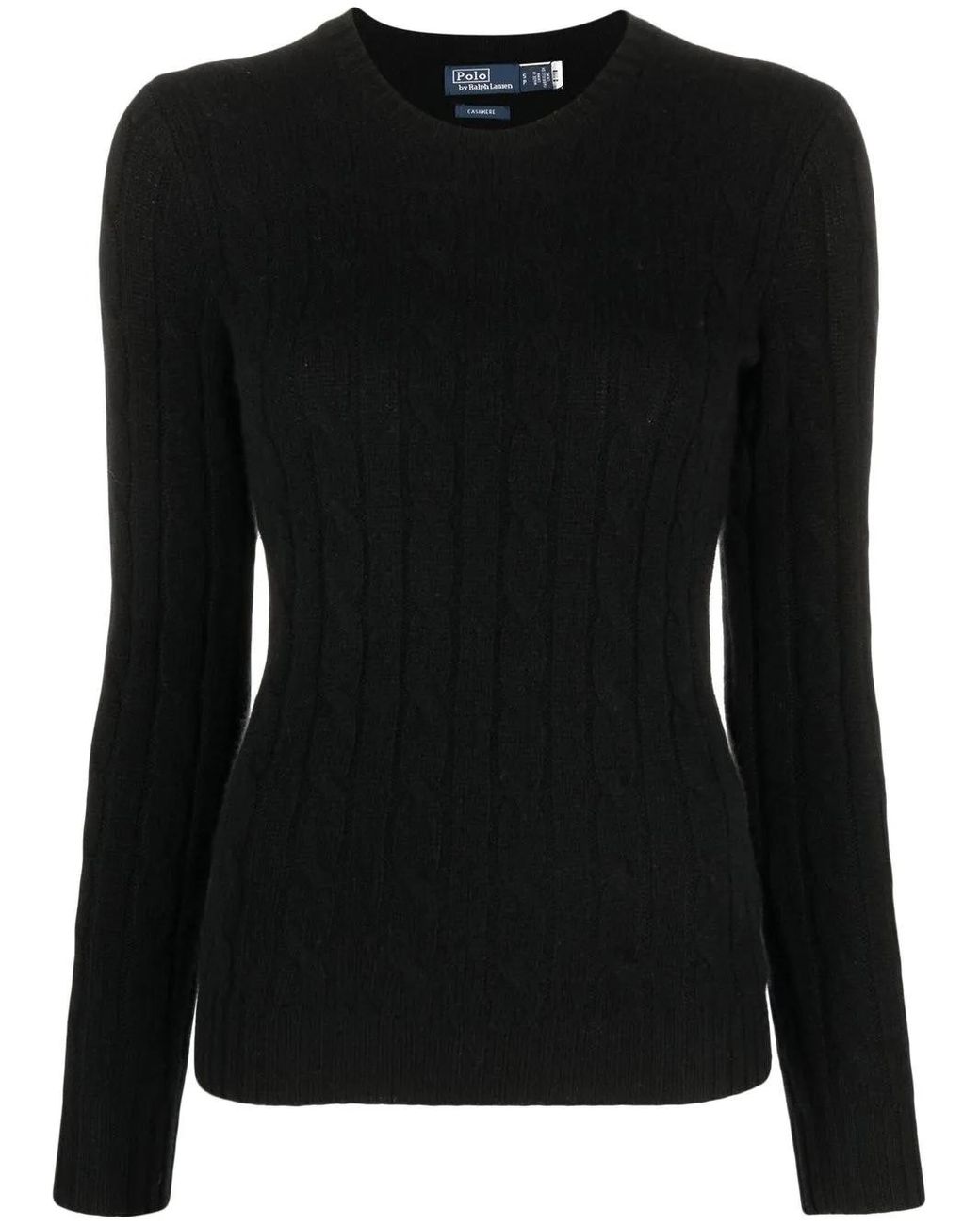 Polo Ralph Lauren Black Julianna Cashmere Cable-Knit Jumper