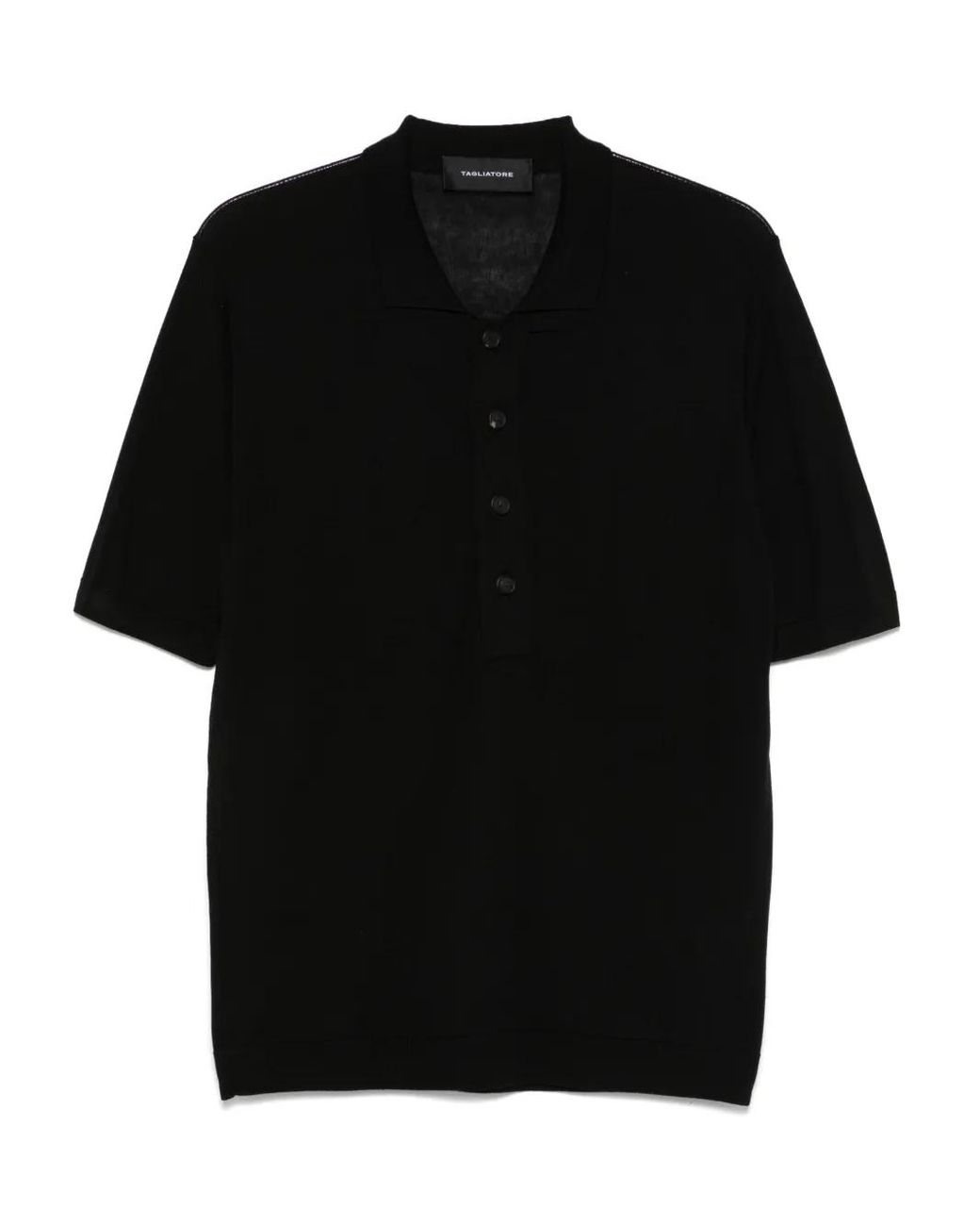 Tagliatore Black Wiley Polo Shirt for men