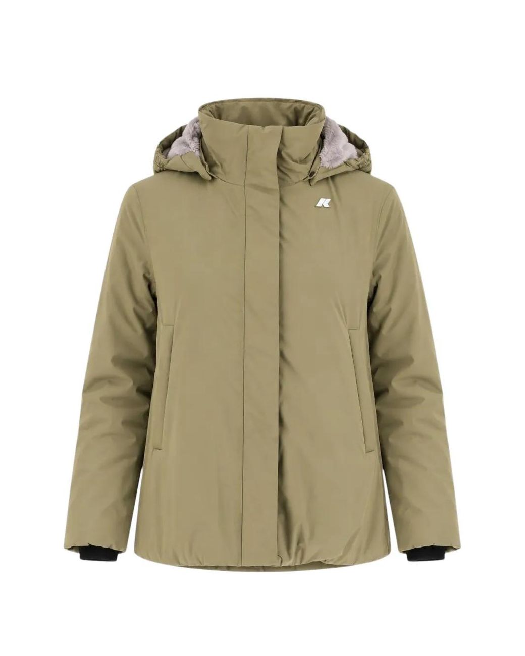 K-Way Green Marlette Twill Jacket