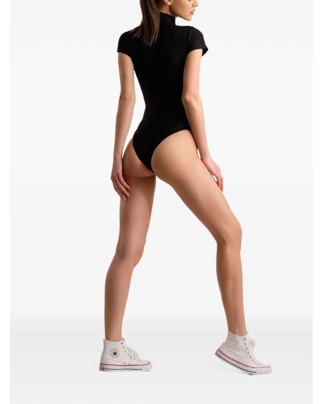 Tessitura Body Couture Black 3D Bodysuit