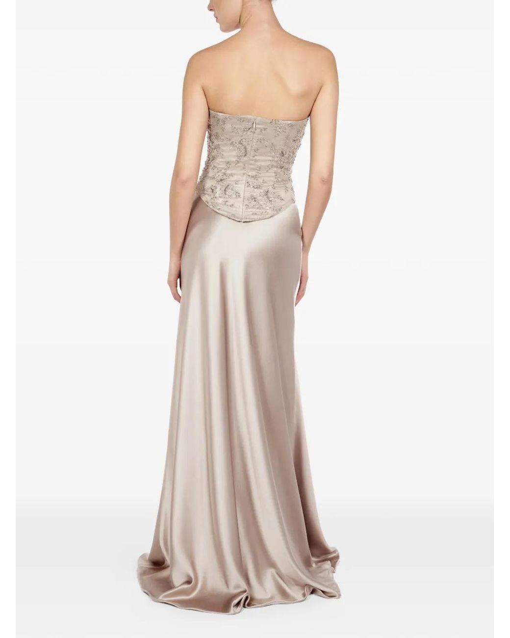 ALEXIA & ANTONIA Natural Bias-Cut Maxi Skirt