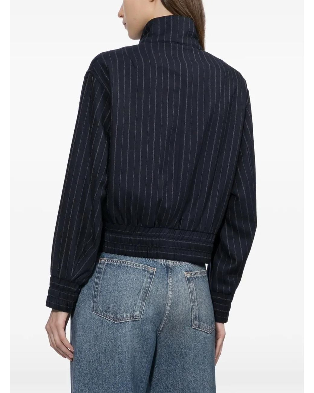 Rag & Bone Blue Eliza Bomber Jacket