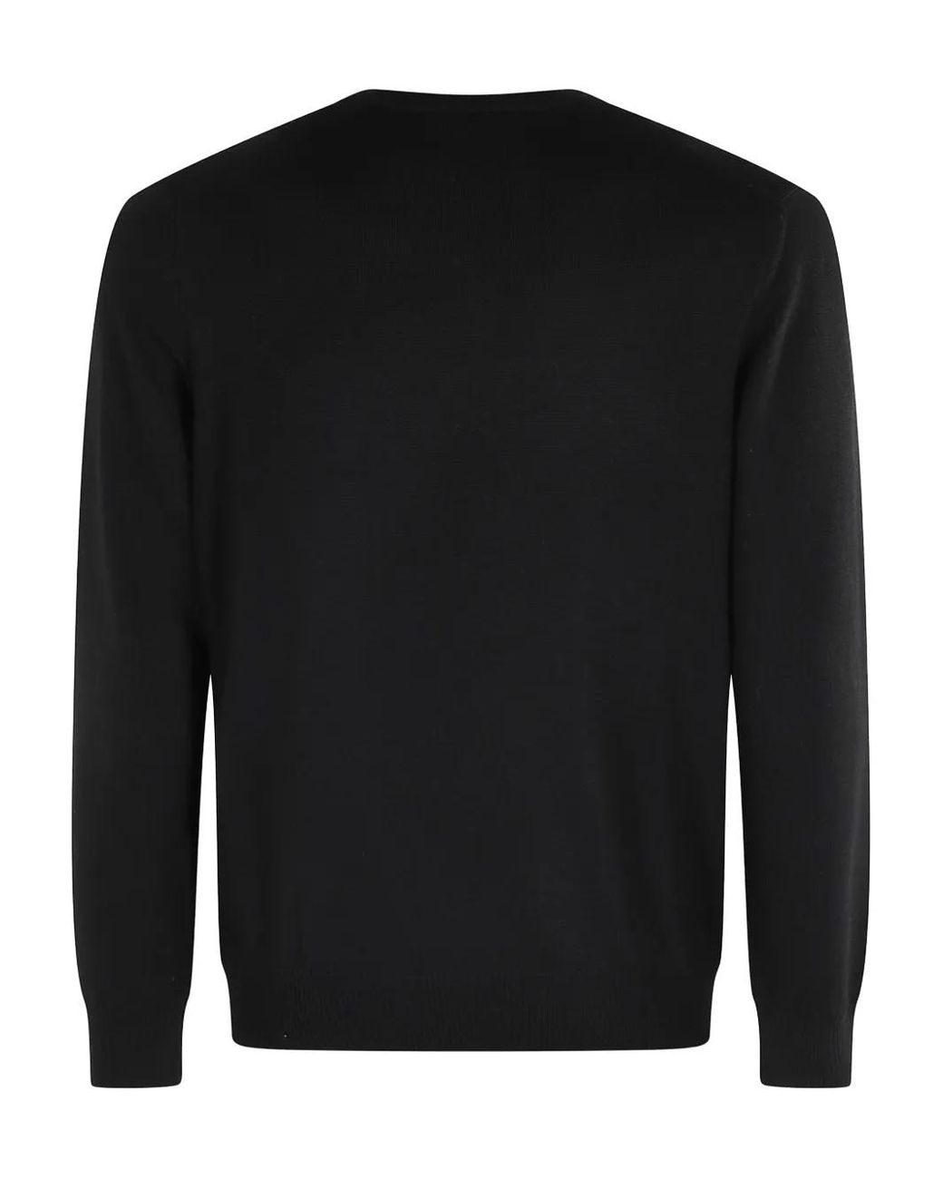 Fay Black Virgin Wool Sweater for men