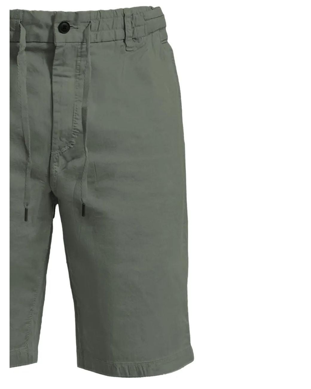 Boss Gray Drawstring Bermuda Shorts for men