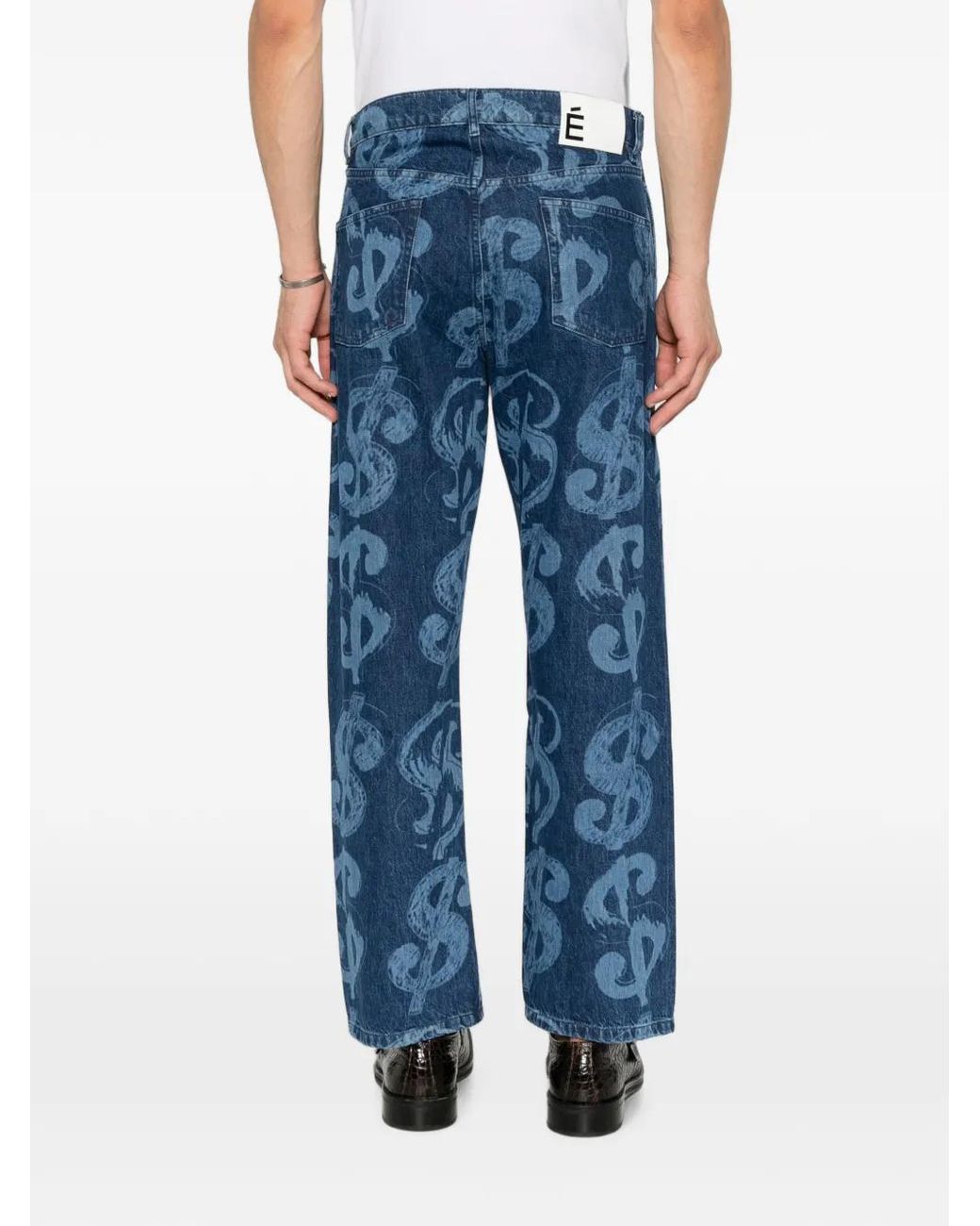 Etudes Studio Blue X Andy Warhol Jean À Imprimé Graphique