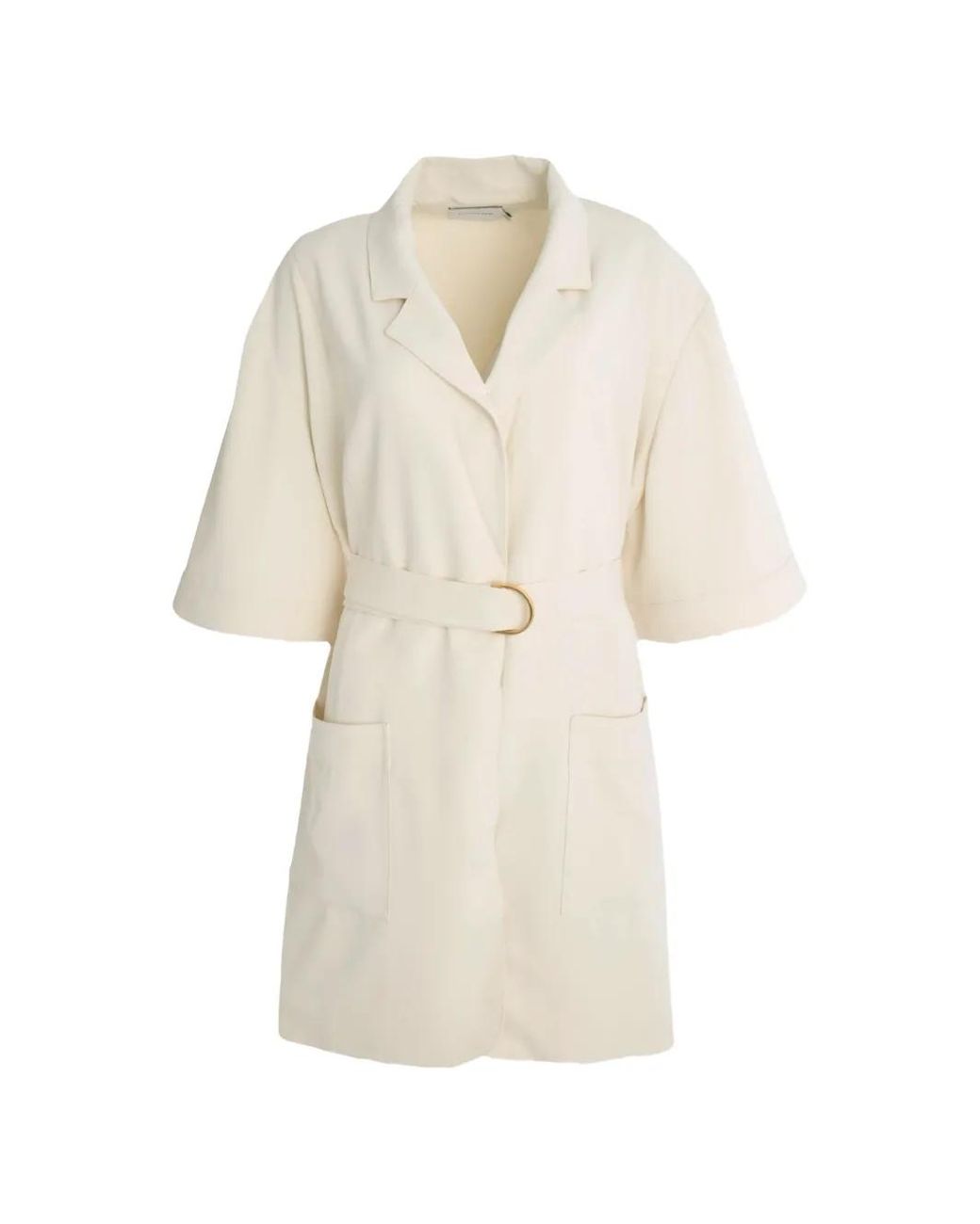 Significant Other White Bowie Belted Collared Mini Dress