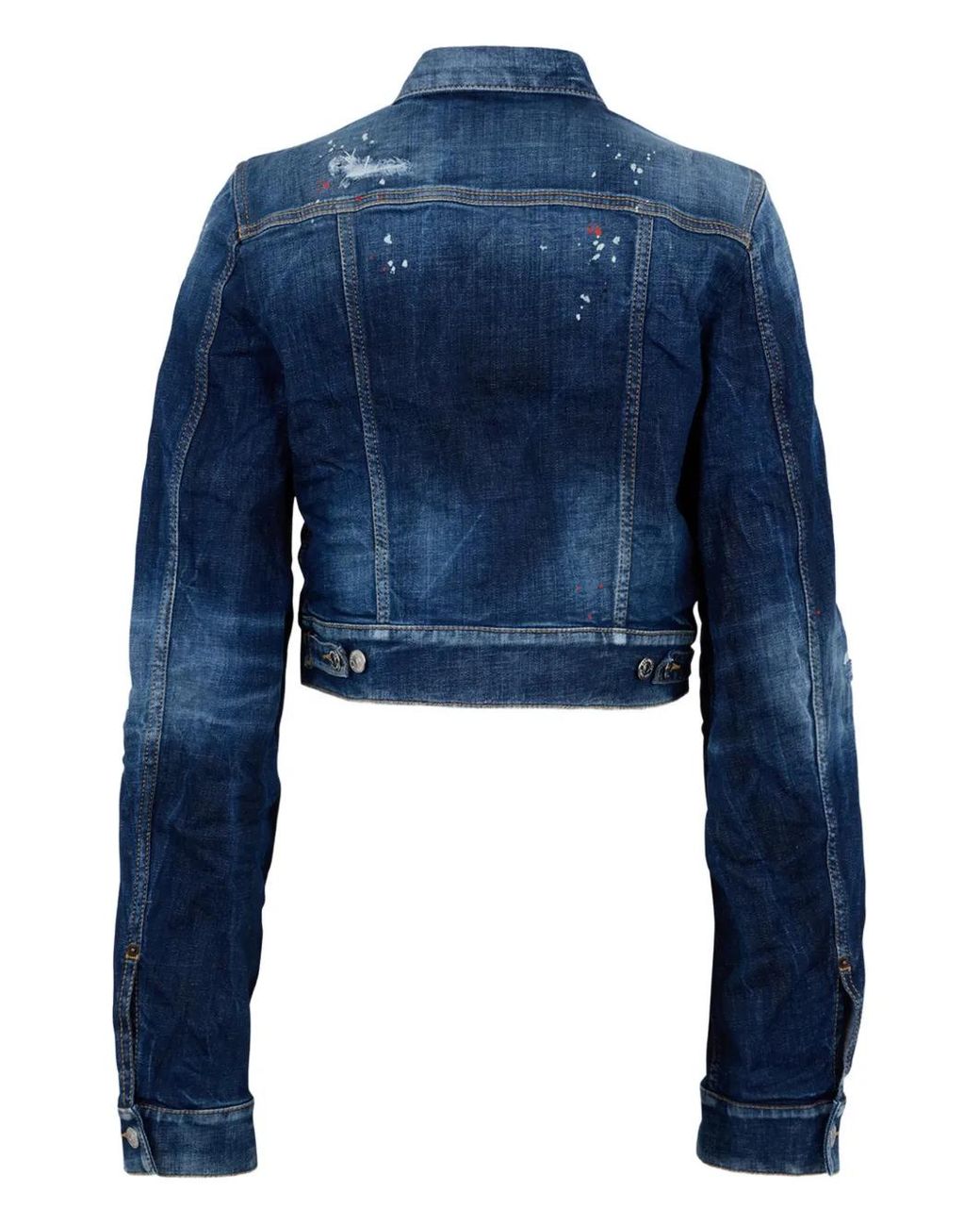 DSquared² Blue Medium Spots Wash Dean Jean Jacket