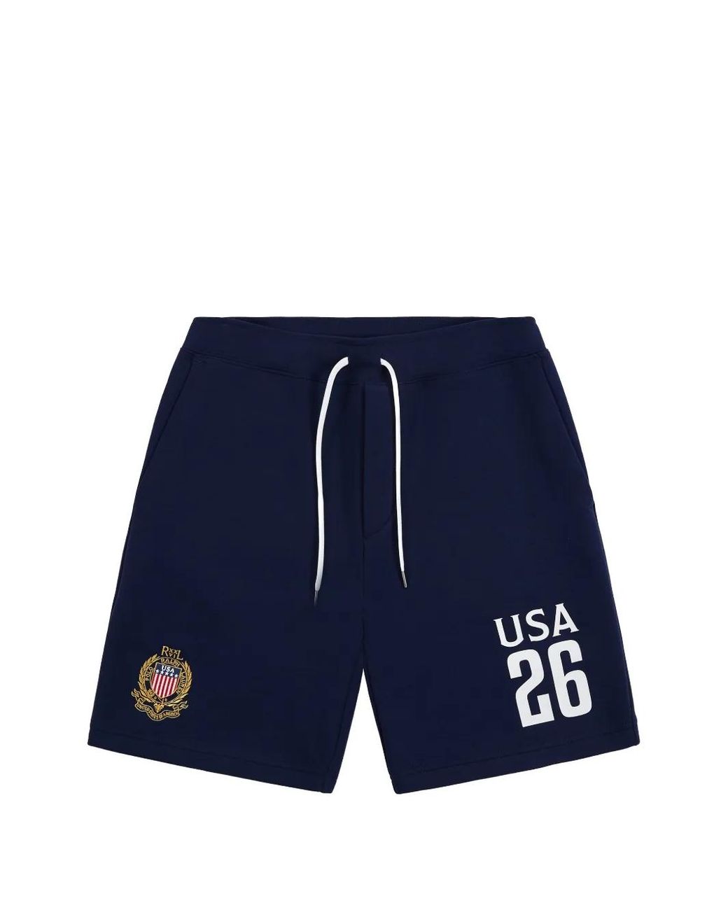 Polo Ralph Lauren Blue Double-Knit Logo-Print Shorts for men