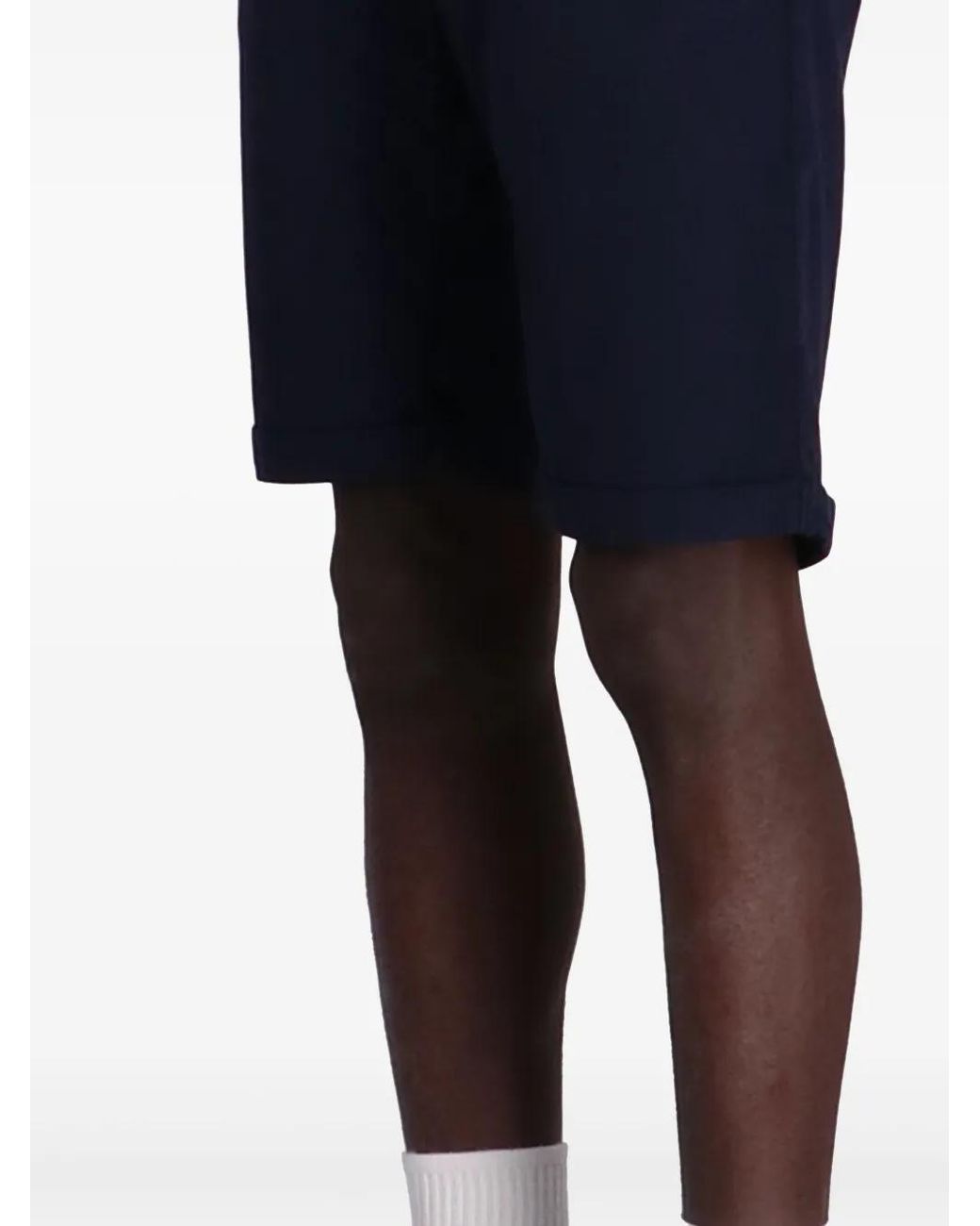 Karl Lagerfeld Blue Cotton Chino Shorts for men