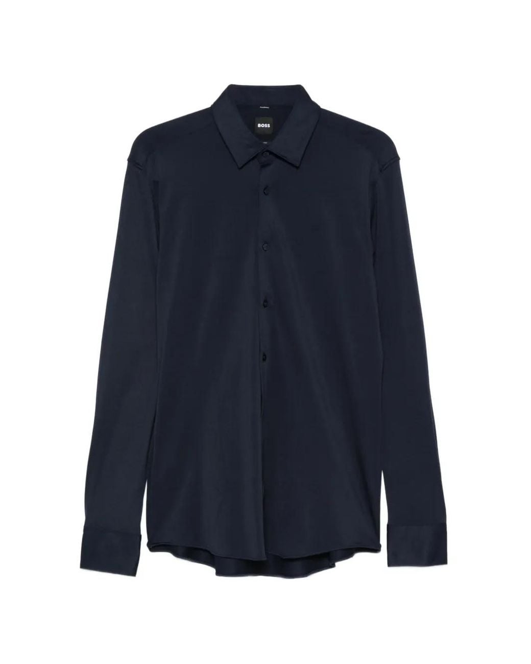 Boss Blue Long-Sleeves Button-Up Shirt for men