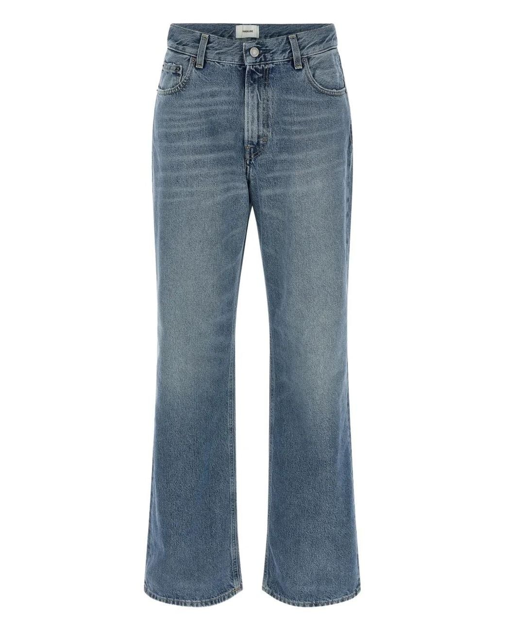 Haikure Blue Korea Nordic Five-Pockets Jeans