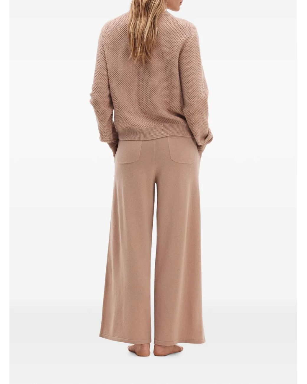 Eres White Access Pleated Knitted Trousers