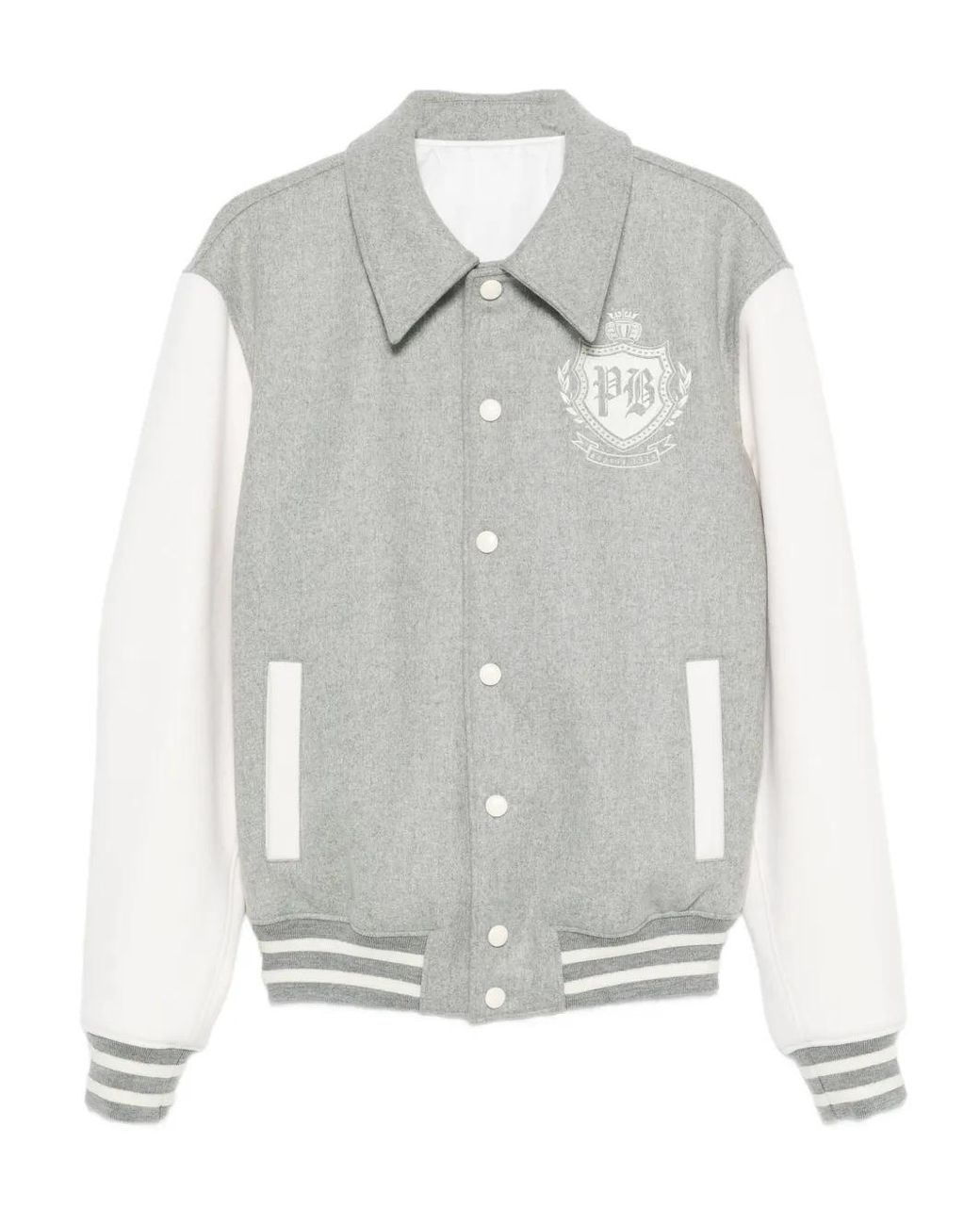 Balmain Gray Jacket With Wool Buttons for men