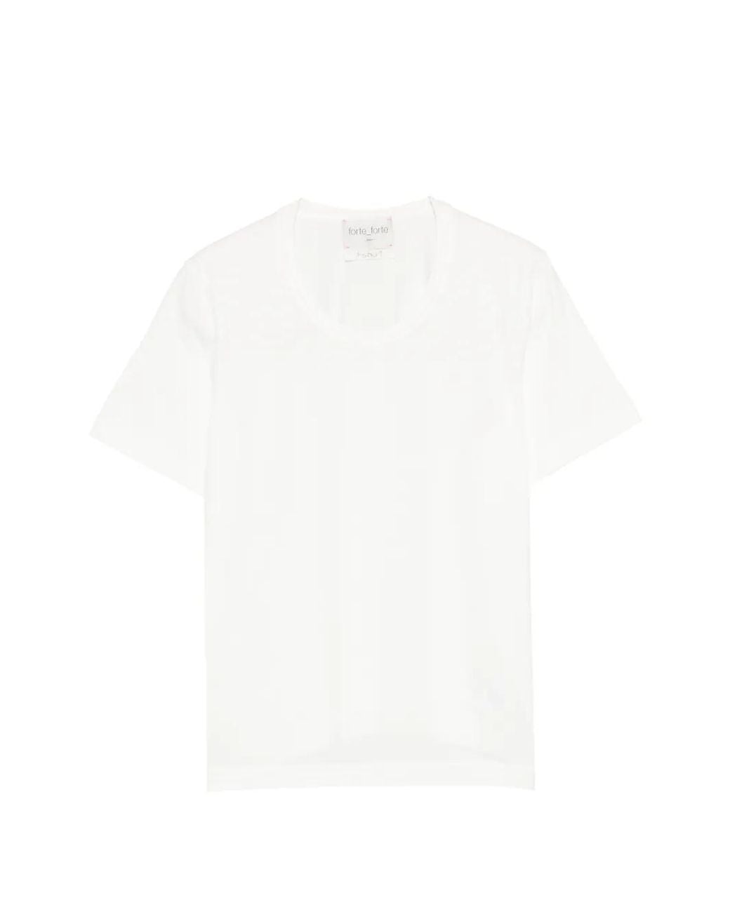 Forte_forte White Crew-Neck T-Shirt