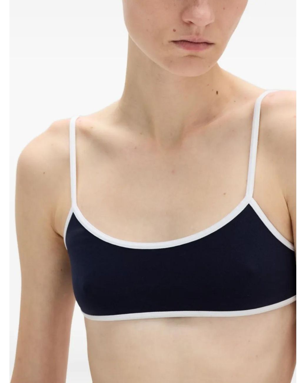 Miu Miu Gebreide Bikinitop in het Blue
