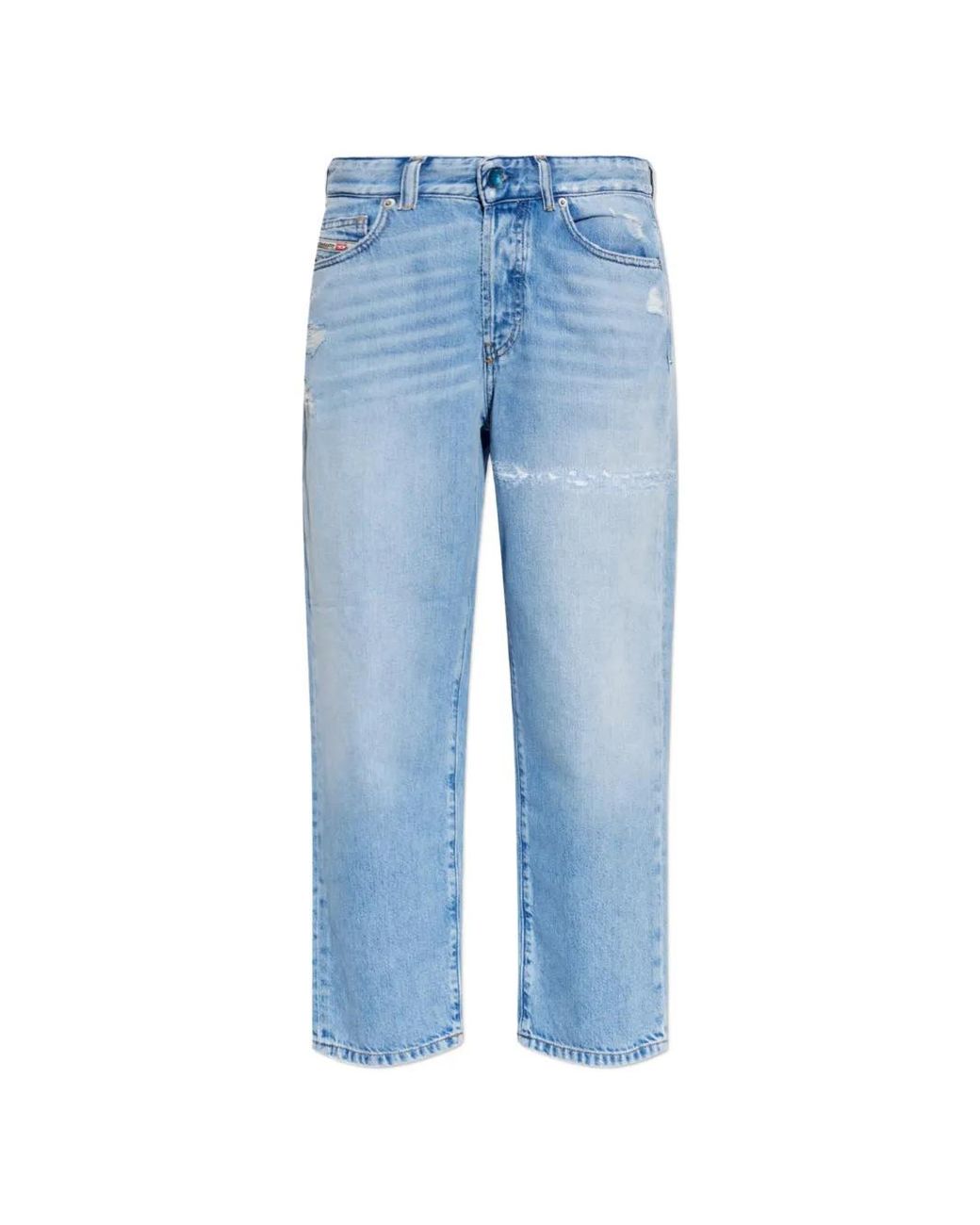 DIESEL Blue 1981 D-Went Distressed Jeans