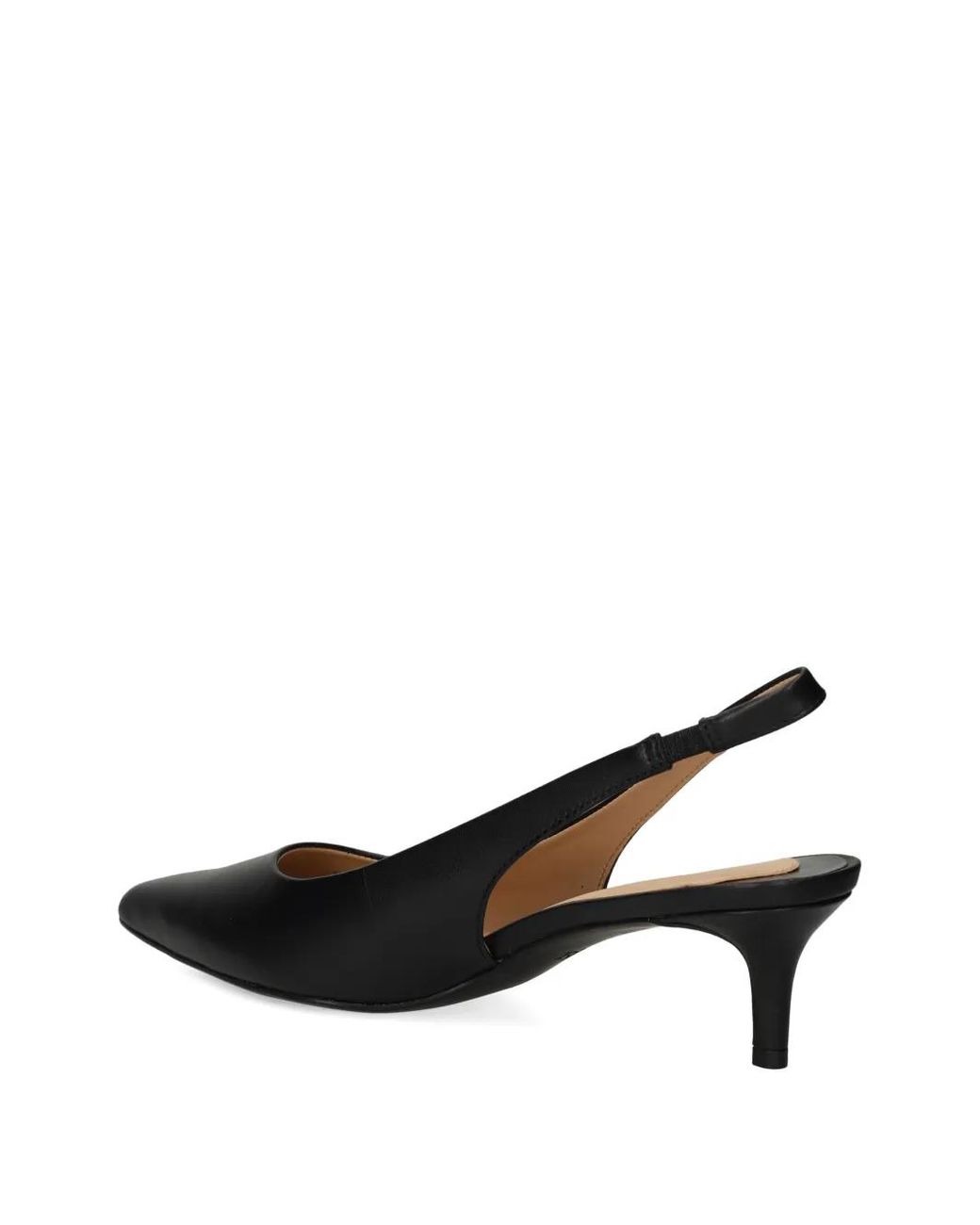 Ralph Lauren Black Slingback Point-Toe Pumps
