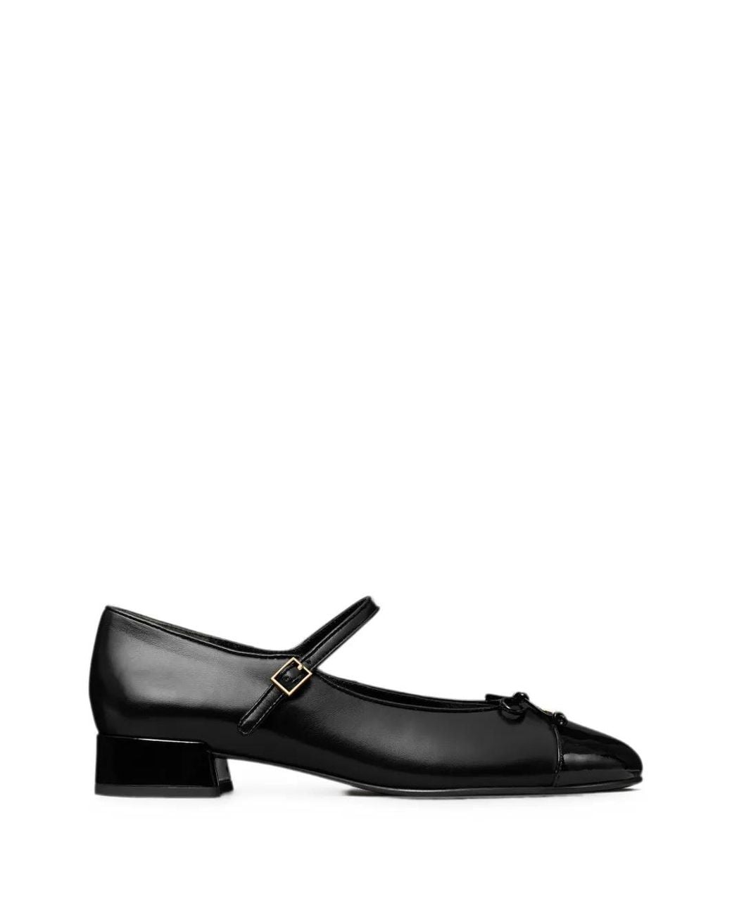 Tory Burch Black Bébés Avec Des Orteils Contrastants