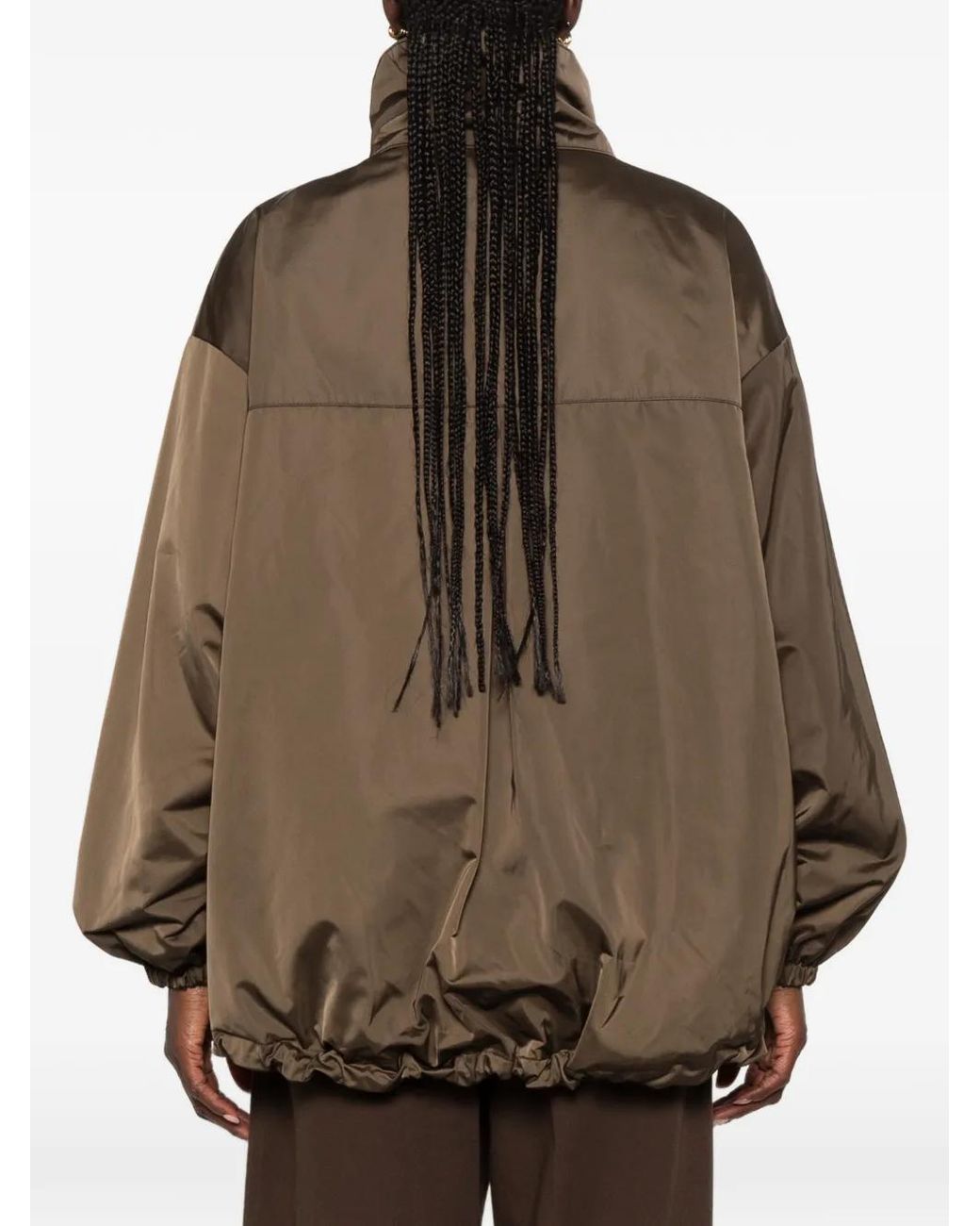 Marc O' Polo Brown Elasticated-Hem Jacket