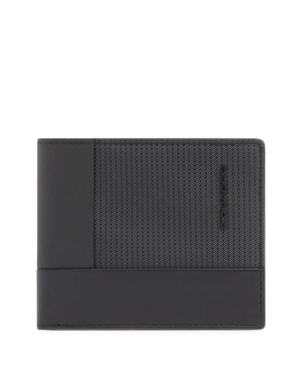 Piquadro Black Portefeuille Pliant À Plaque Logo for men