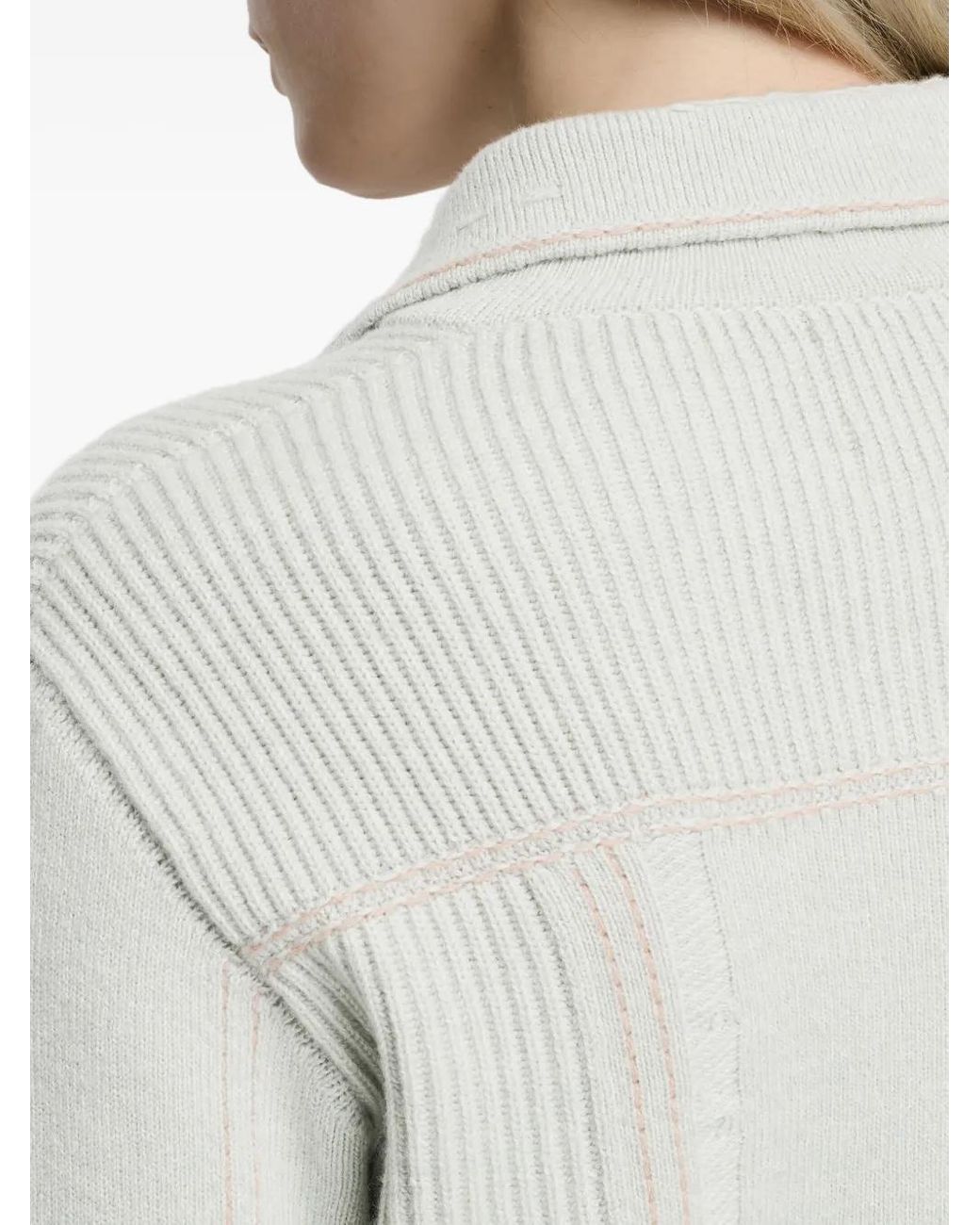 Barrie White Ribbed Jacket