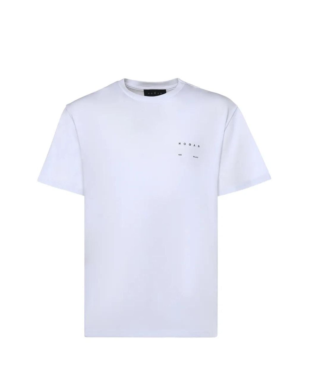 Hogan White Logo-Print T-Shirt for men