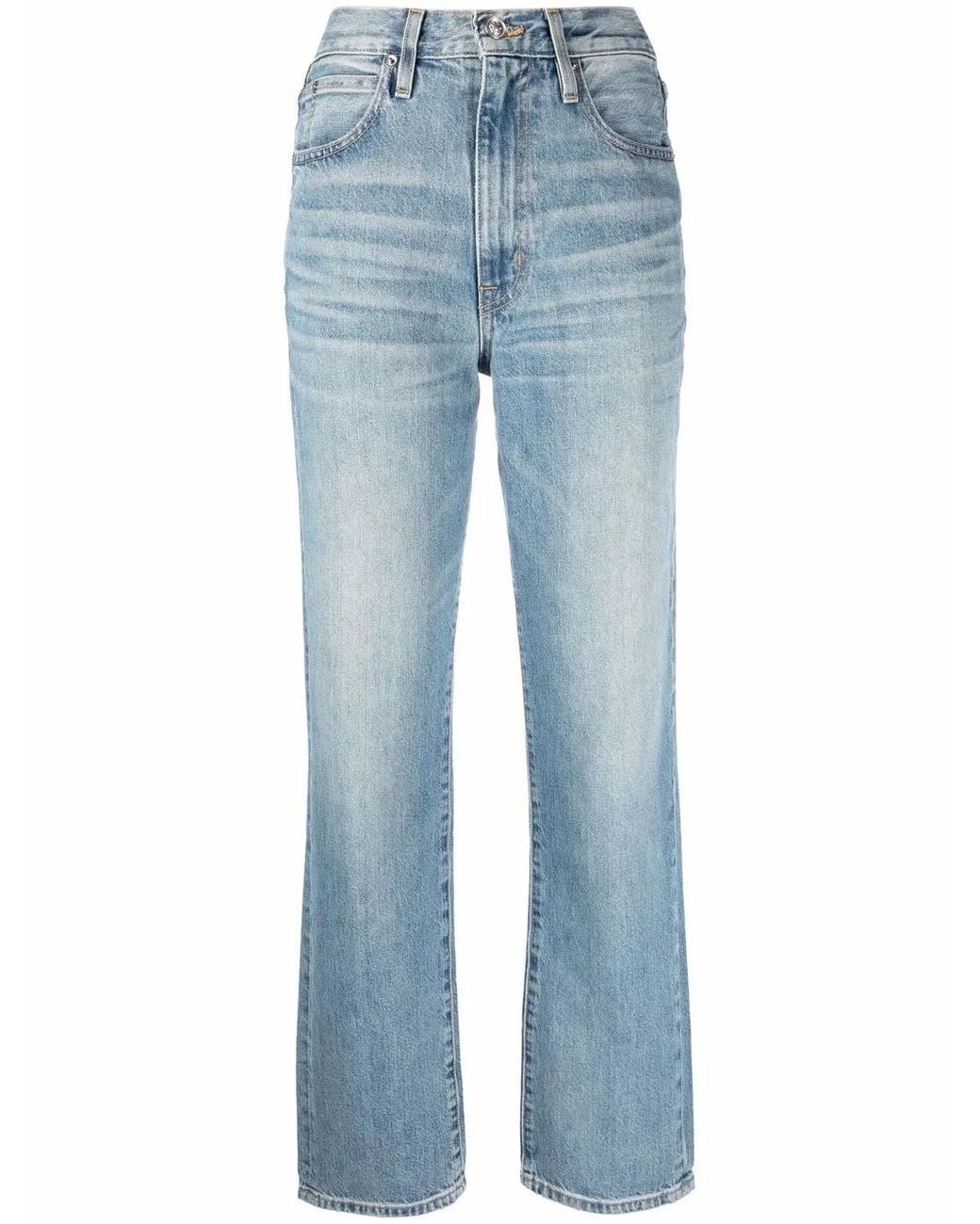 SLVRLAKE Denim Blue London High-Waisted Jeans