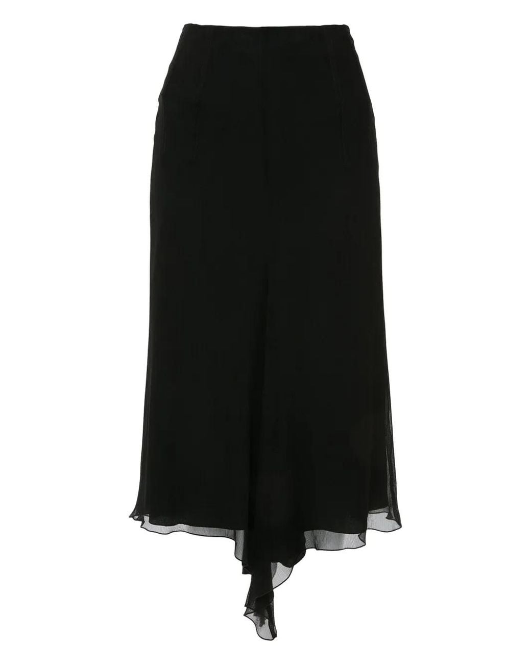 Victoria Beckham Black Corset-Style Skirt