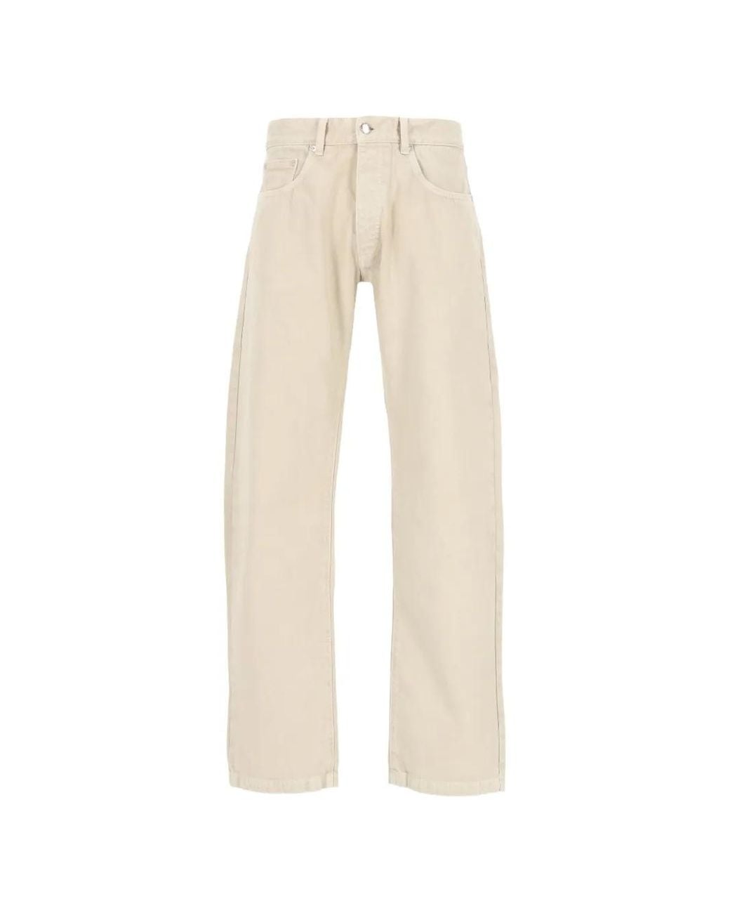 ICON DENIM White Baggy-Fit Jeans for men