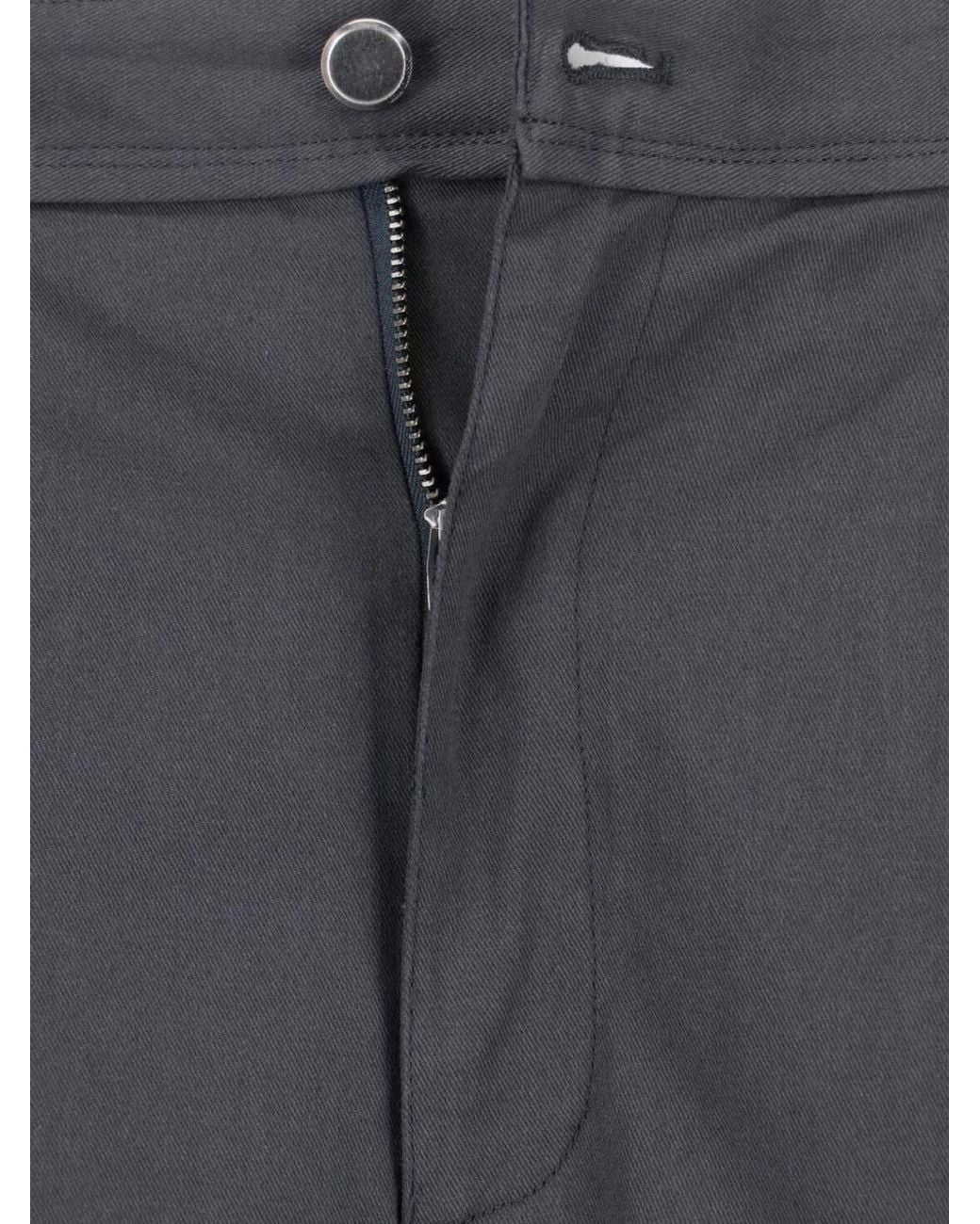 Low Classic Blue High-Rise Trousers