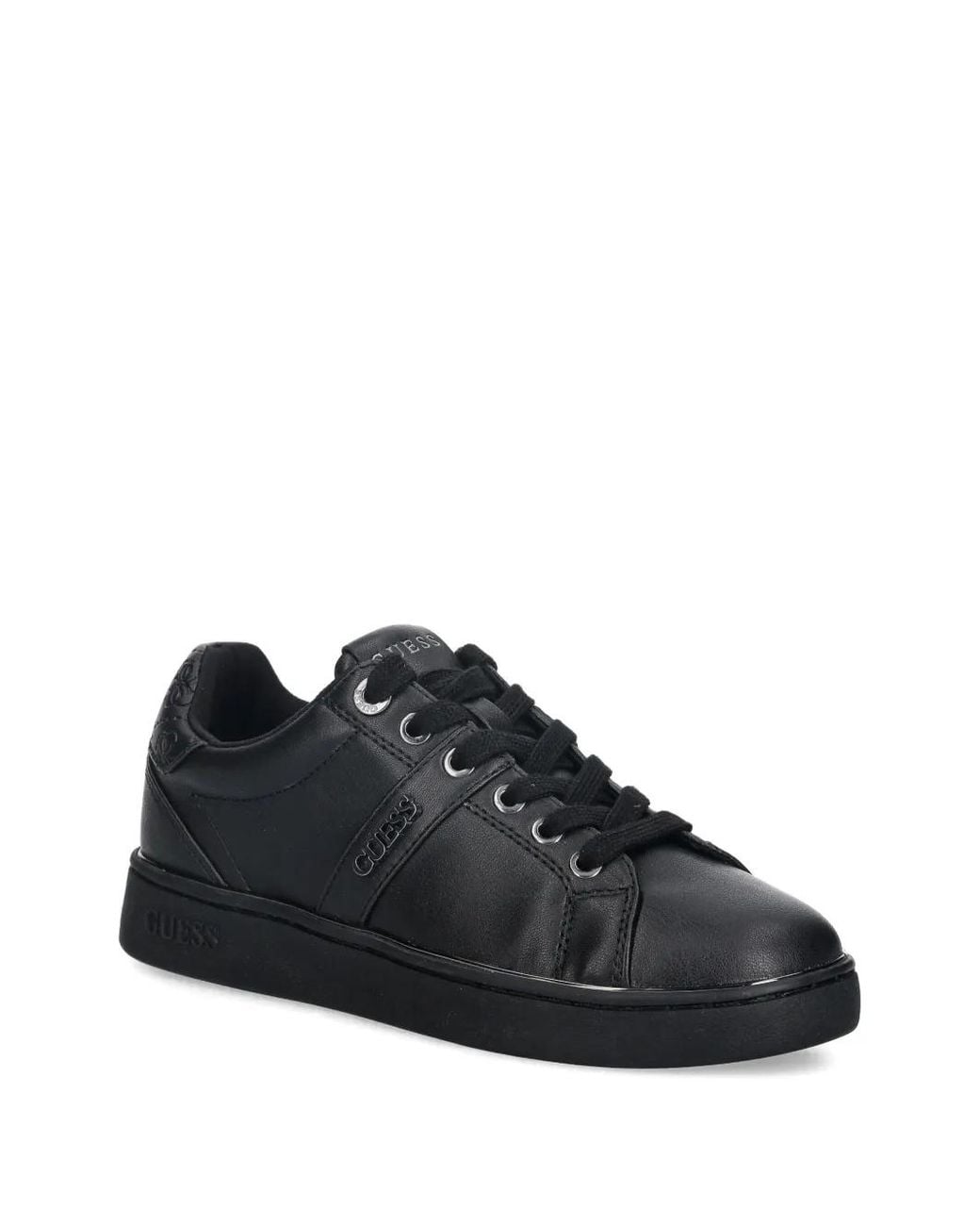 Guess Black Britz Embossed Sneakers