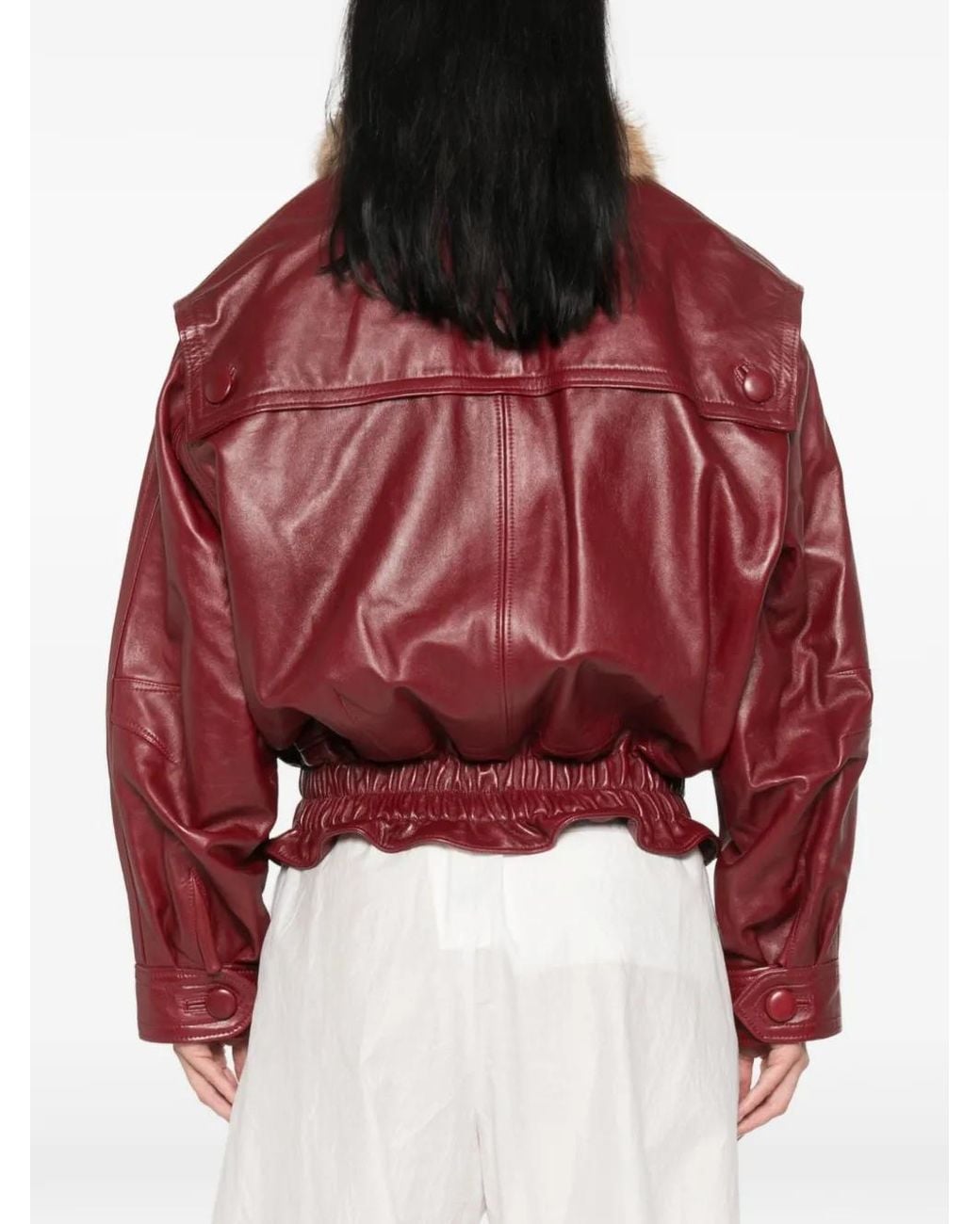 Isabel Marant Valina Glanzend Jack in het Red