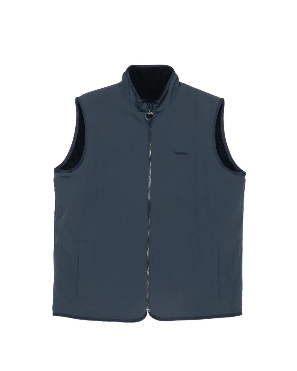 Barbour Blue Reversible Fleece Gilet for men