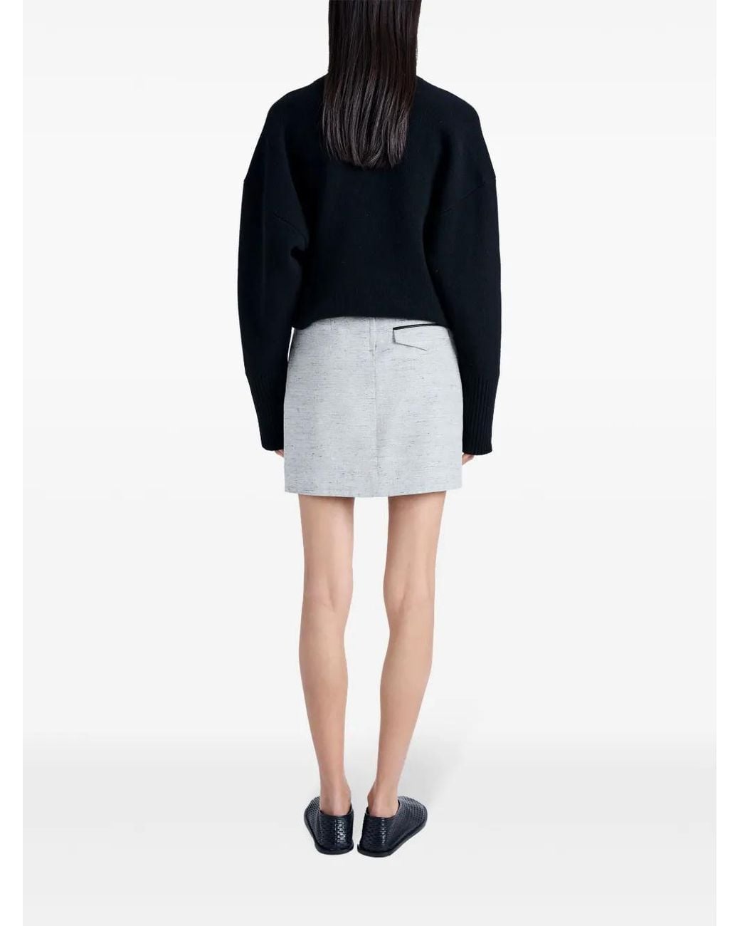 Proenza Schouler White Judith Mélange-Effect Skirt