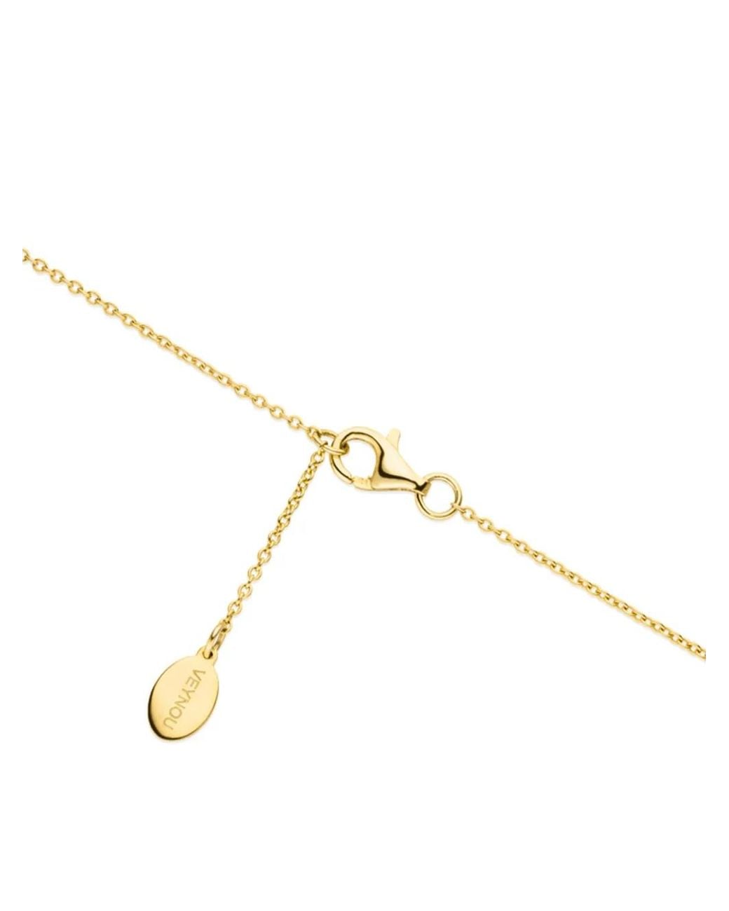 VEYNOU Metallic 14Kt Lily Diamond Necklace