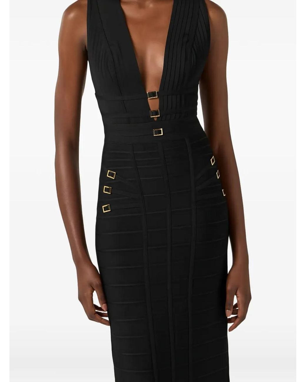 Elisabetta Franchi Black Carpet 3D Knit Dress