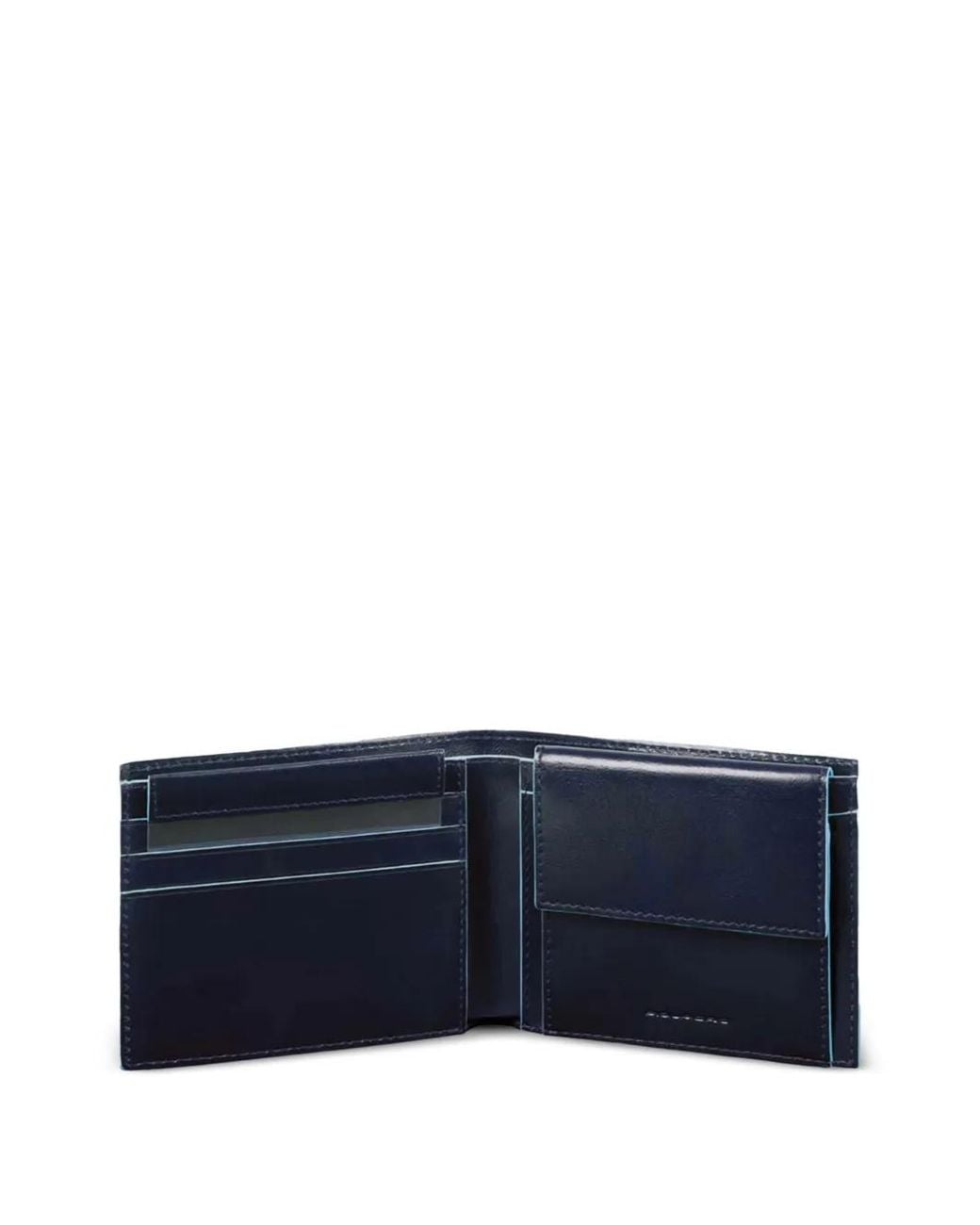 Piquadro Blue Leather Wallet