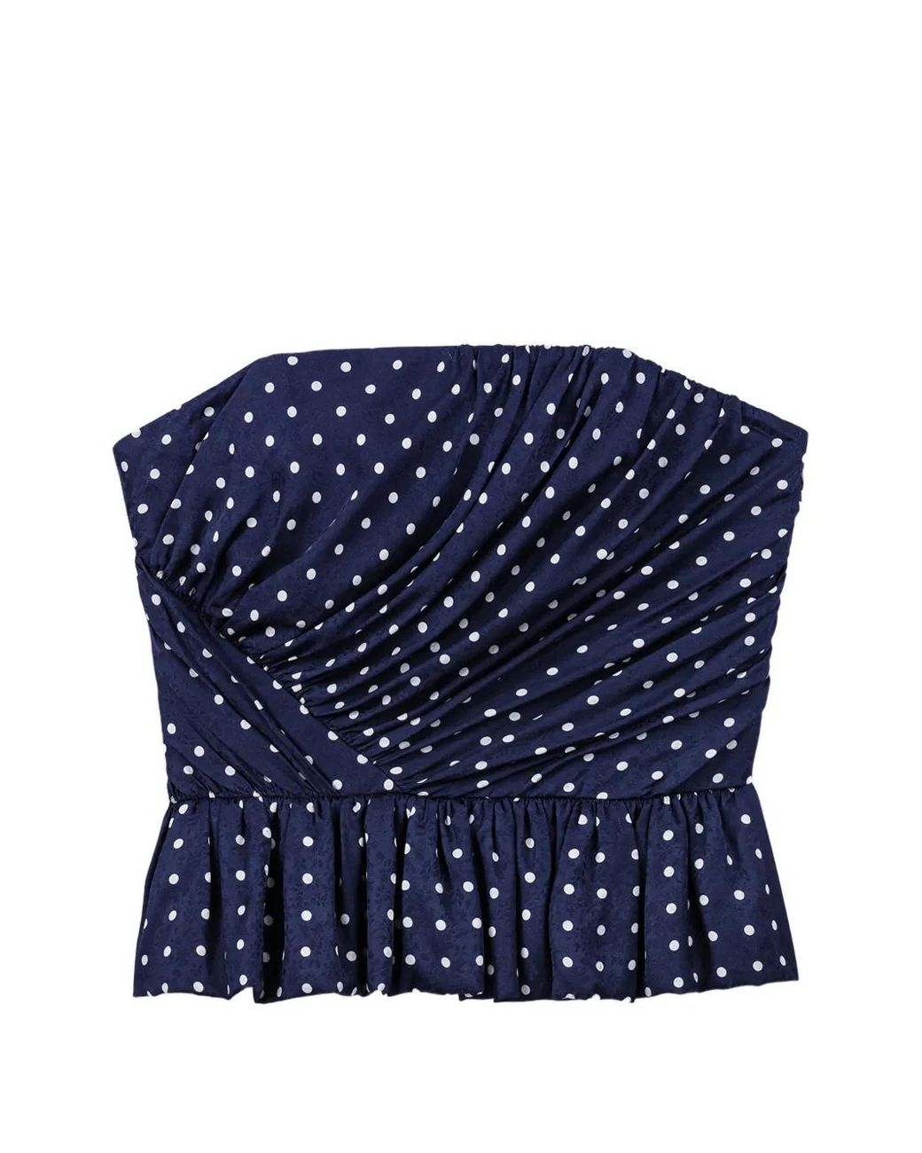 Maje Bustier Top Met Patroon in het Blue