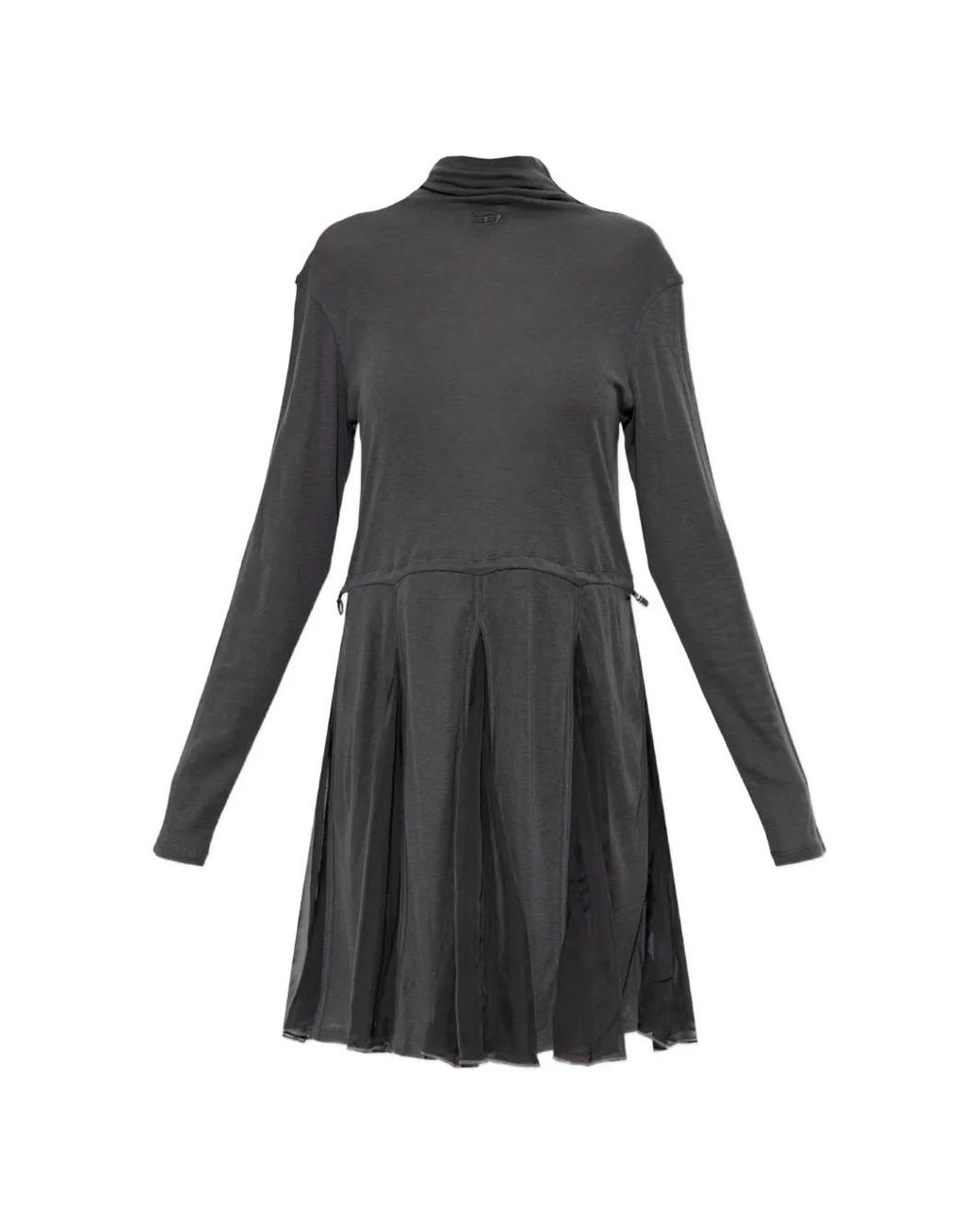 DIESEL Black Turtleneck Mini Dress