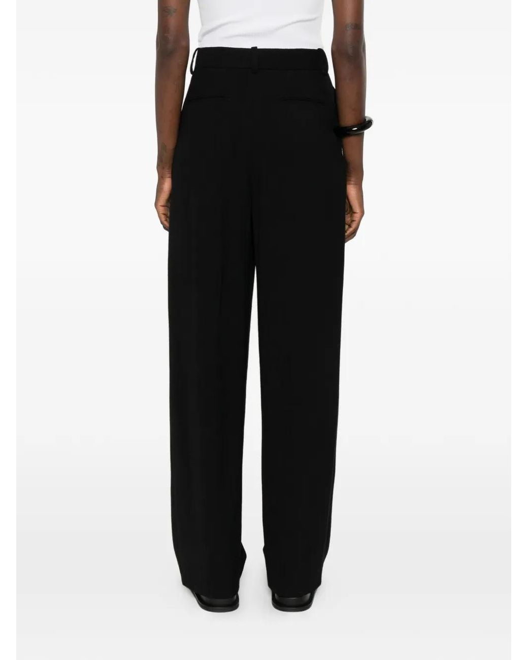 Wardrobe NYC Black Pantalon À Taille Ceinturée